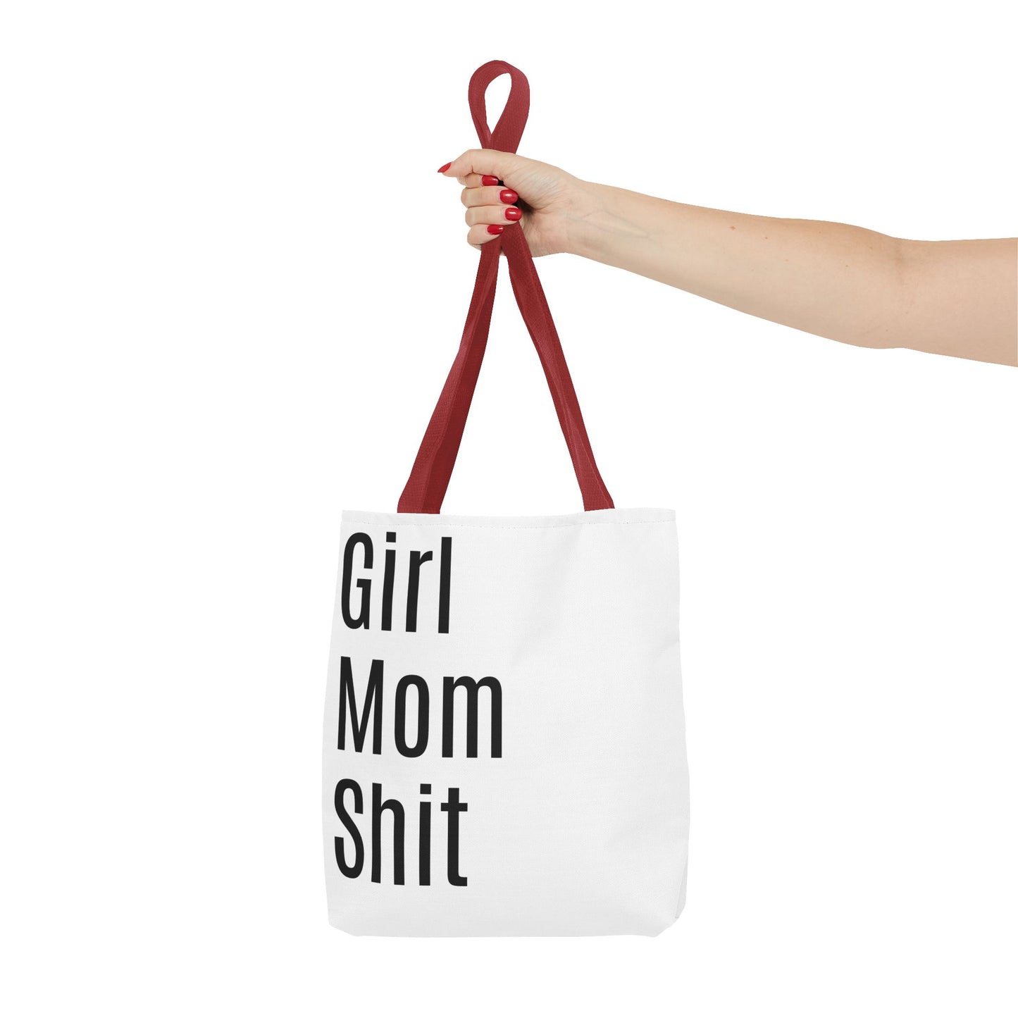 Girl Mom  Versatile Tote Bag (AOP) - White