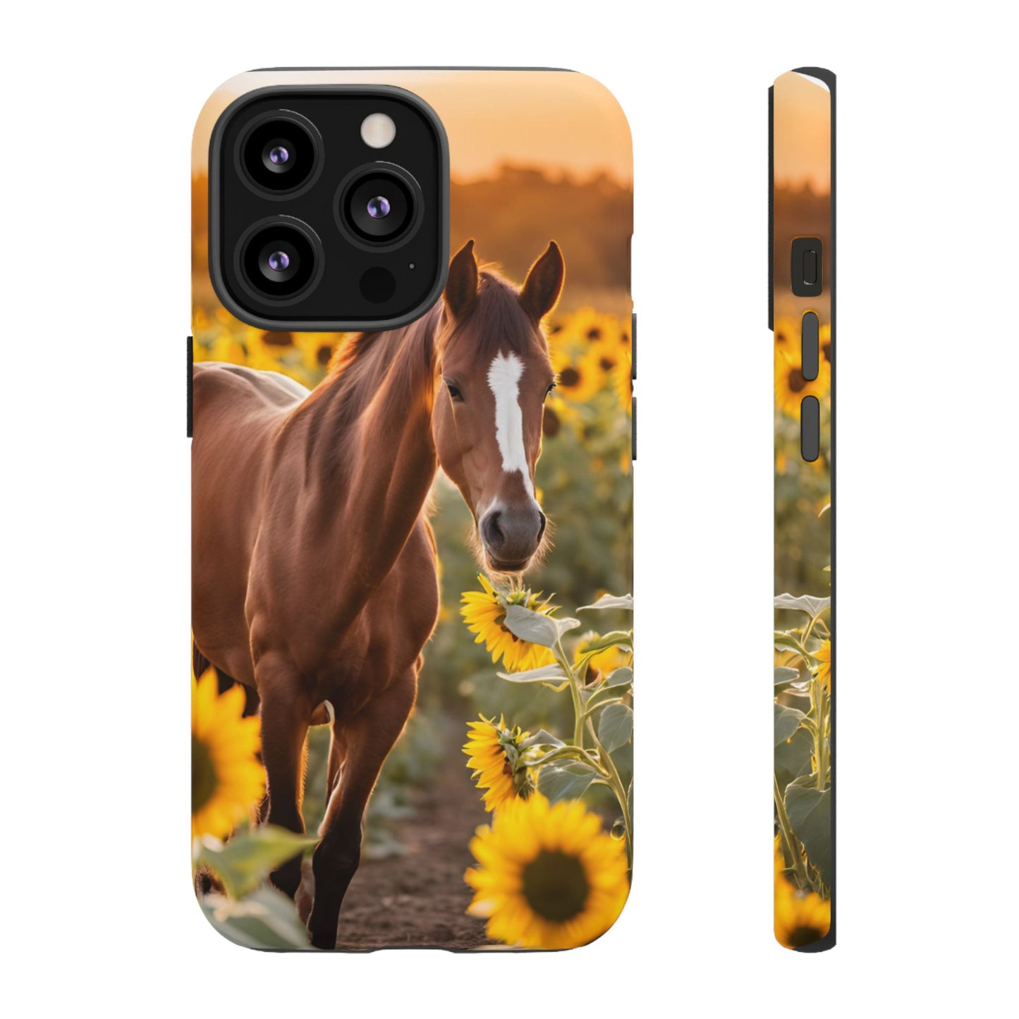 Phone Case - Tough Case - Sunflower Horse