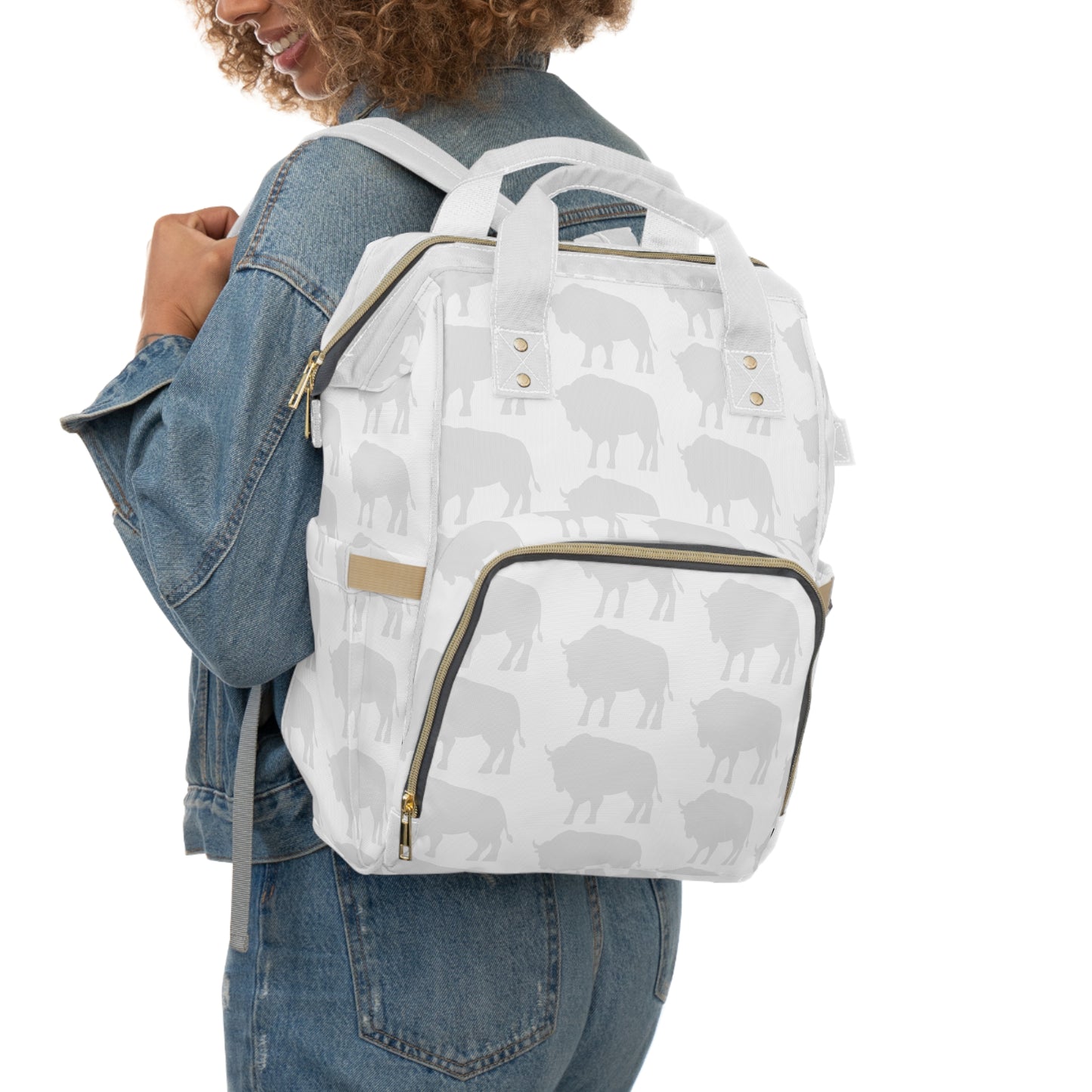 Multifunctional Diaper Backpack - Ice Bison