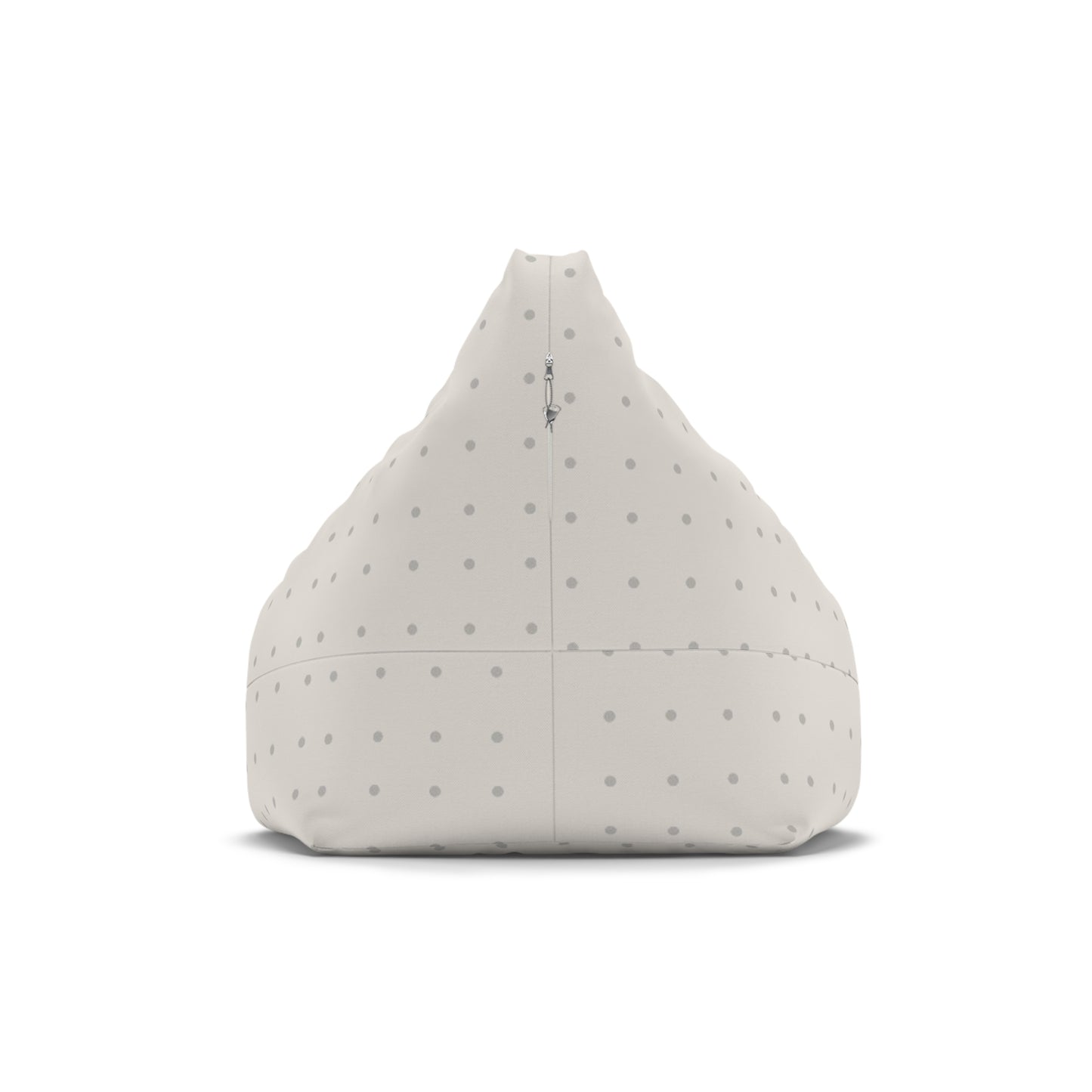 Light Blush and Gray Dots Bean Bag Chair Cover