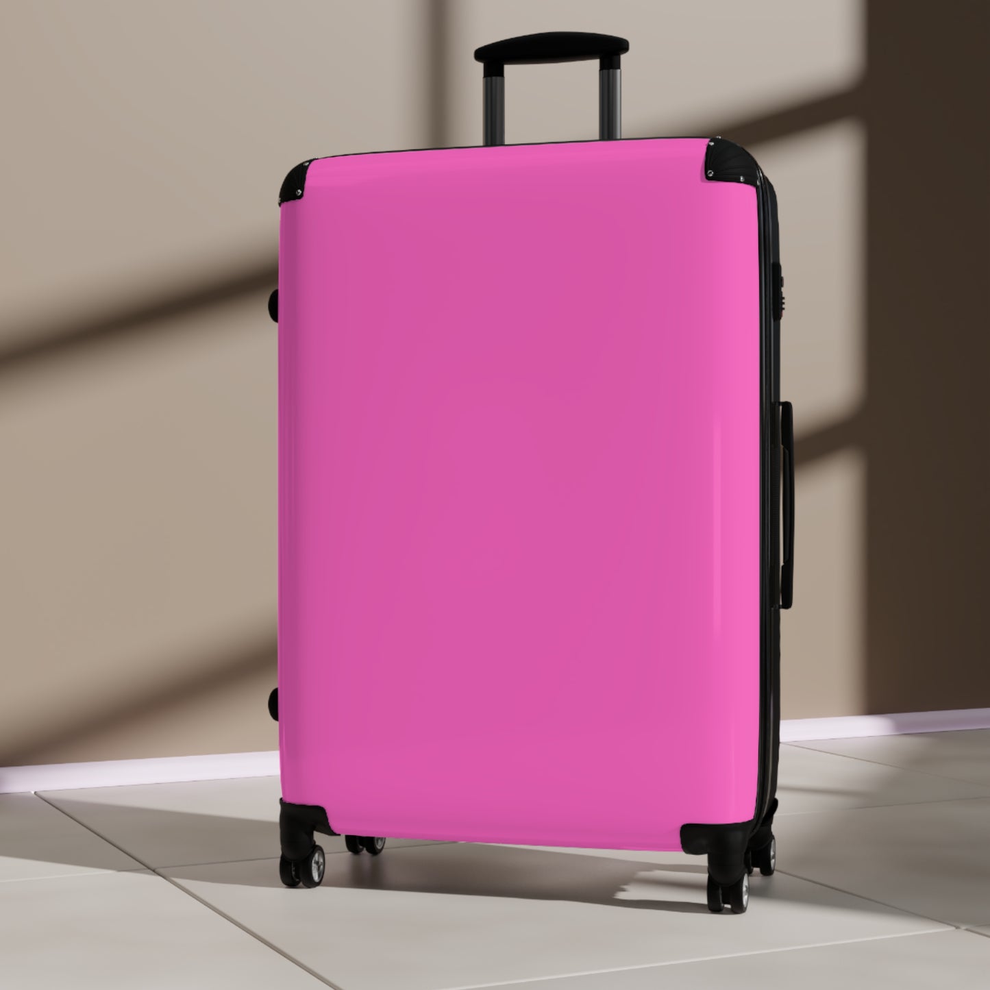 Luggage - 90's Inspired Mix & Match Suitcase - Hot Pink