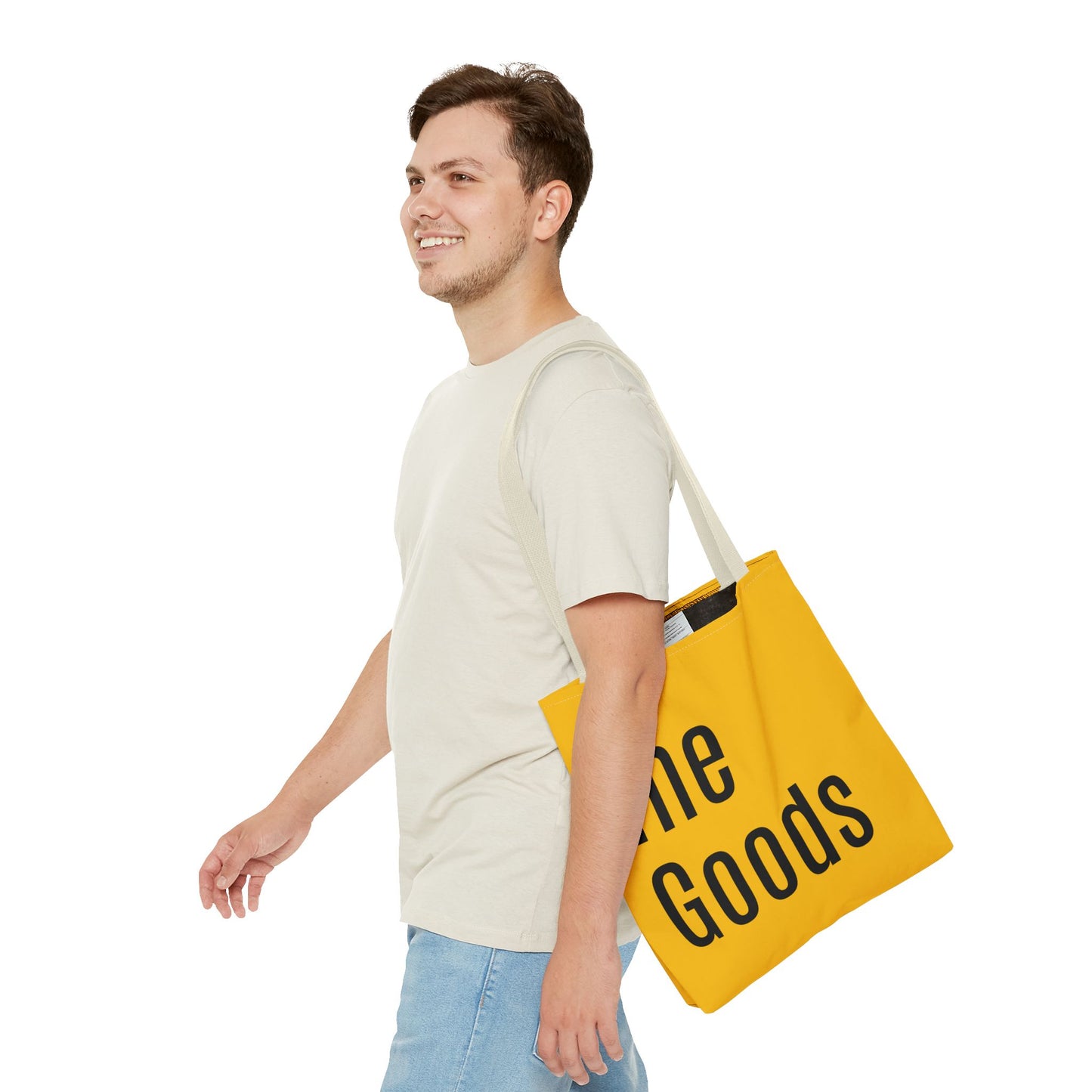 The Goods  Versatile Tote Bag (AOP) - Gold