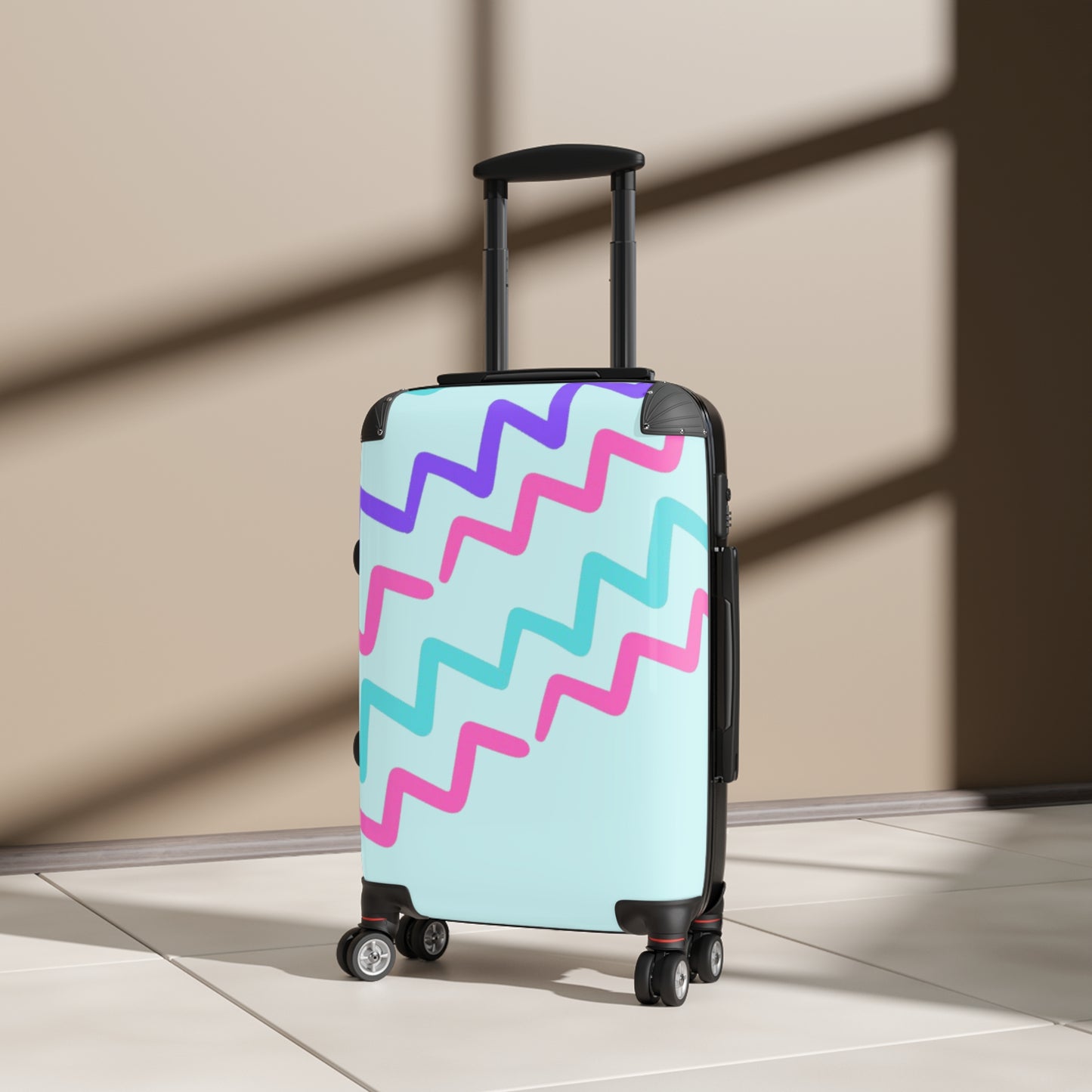 Luggage - 90's Inspired Mix & Match Suitcase - Mint Gettin' Ziggy