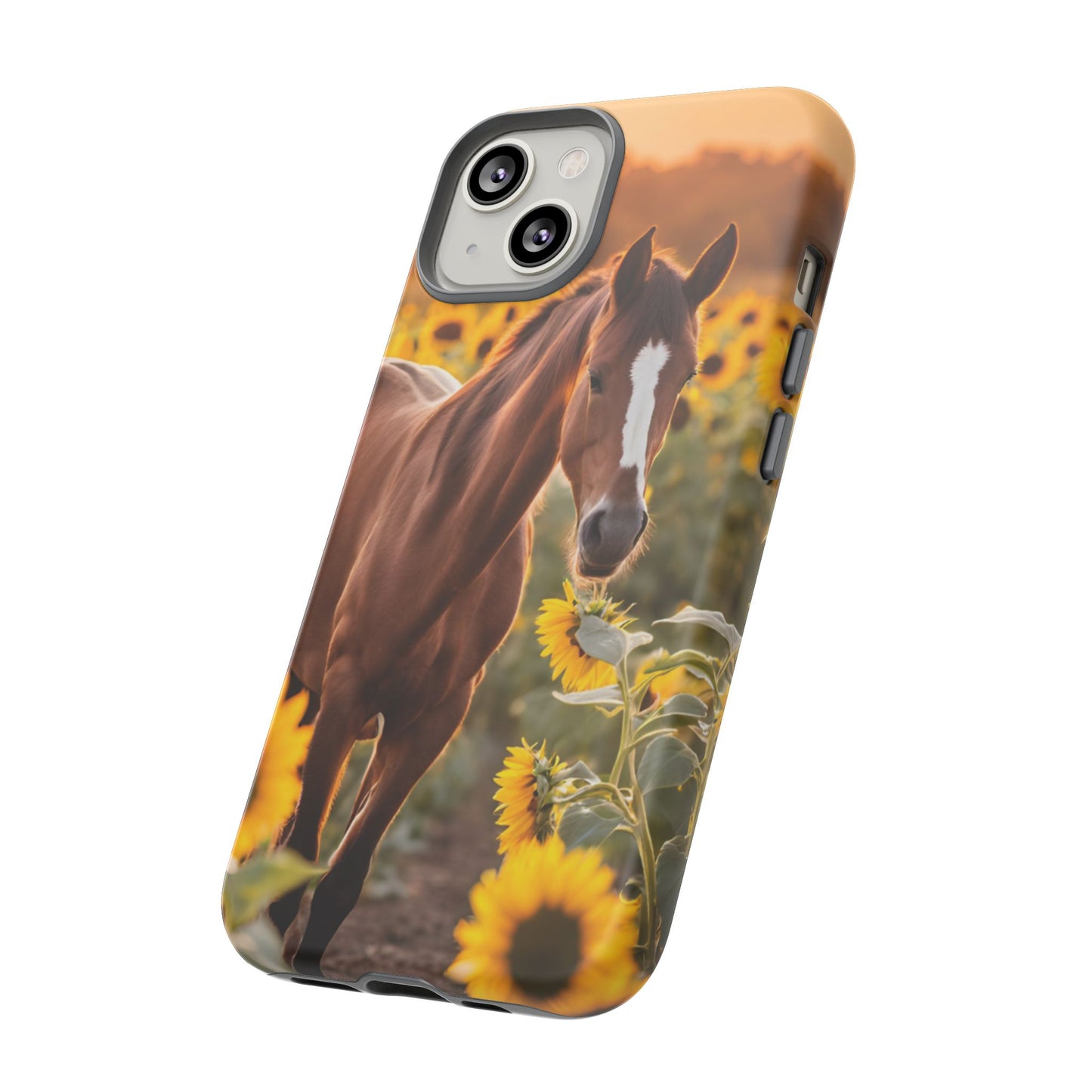 Phone Case - Tough Case - Sunflower Horse