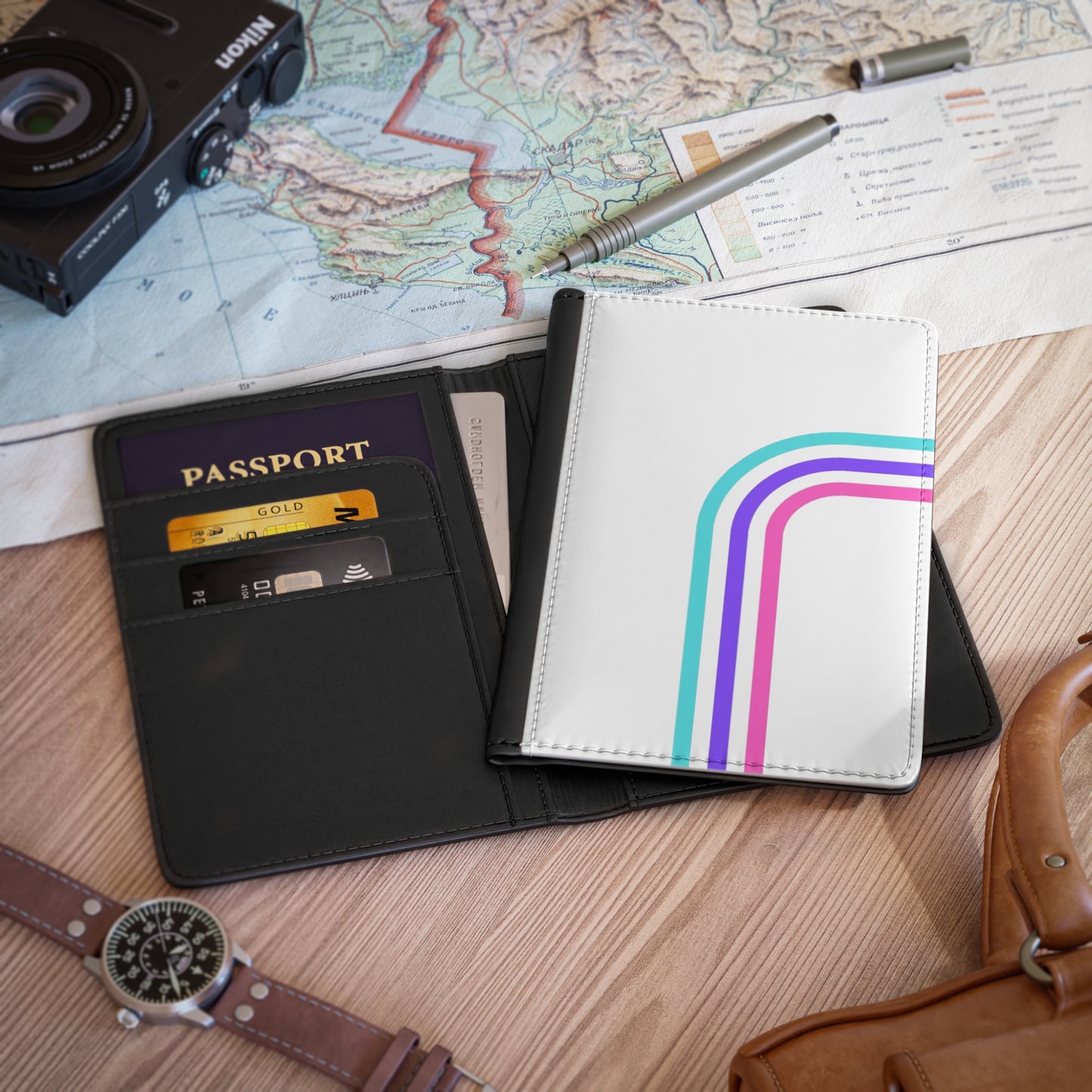 90's Inspired Mix & Match Passport Cover - Multicolor