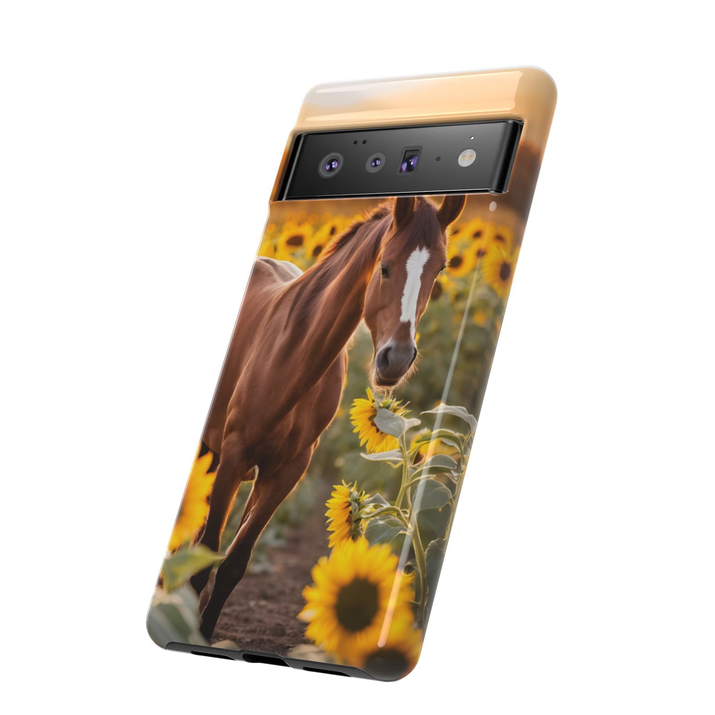 Phone Case - Tough Case - Sunflower Horse