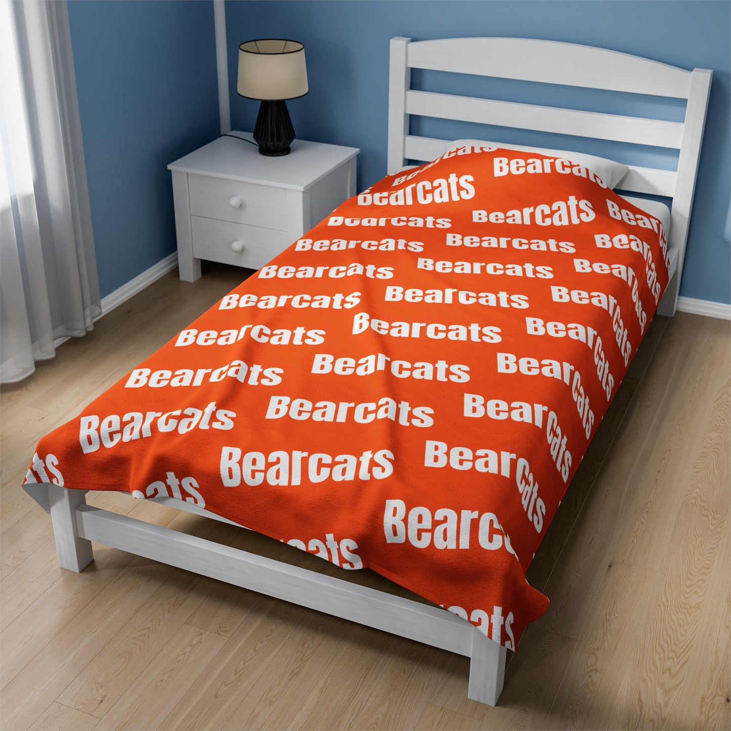 Sports Team Orange Velveteen Plush Blanket - Bearcats