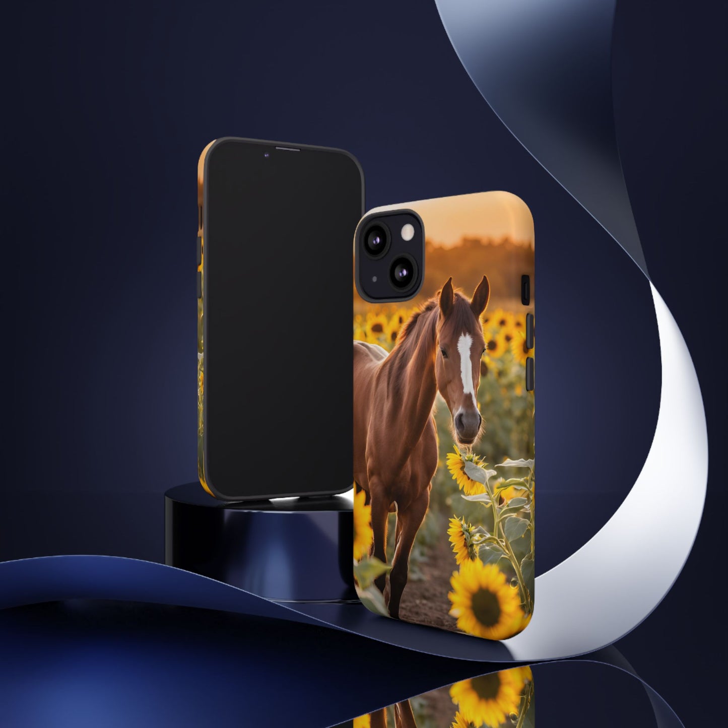 Phone Case - Tough Case - Sunflower Horse