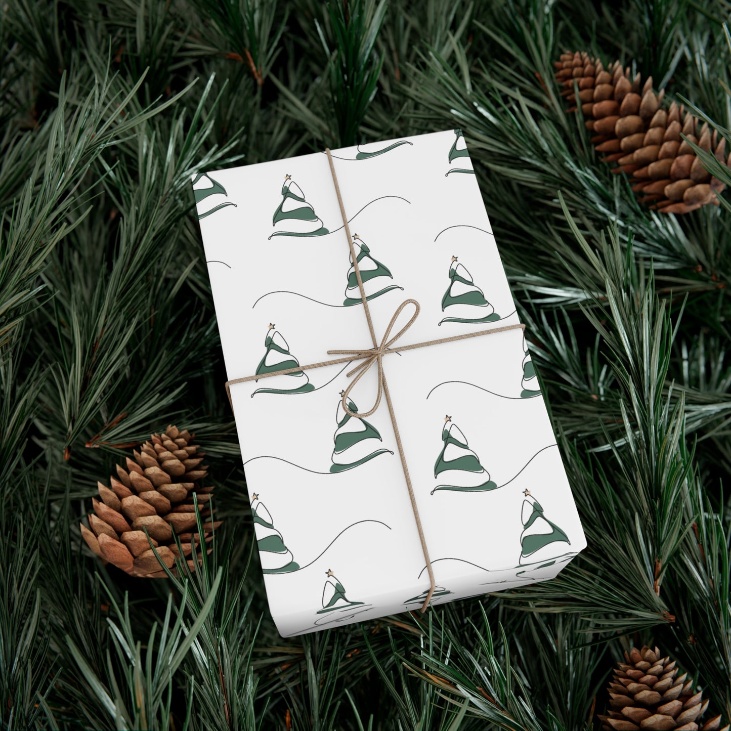 Gift Wrap Papers - Snow Hill Trees