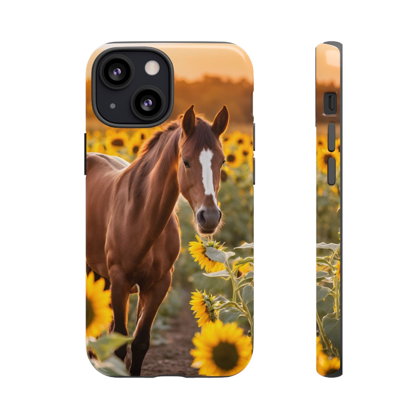 Phone Case - Tough Case - Sunflower Horse