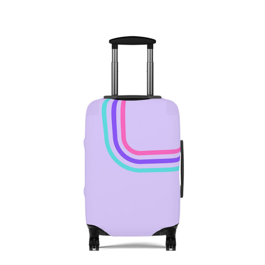 90's Inspired Luggage Cover - Perfectly Multicolor