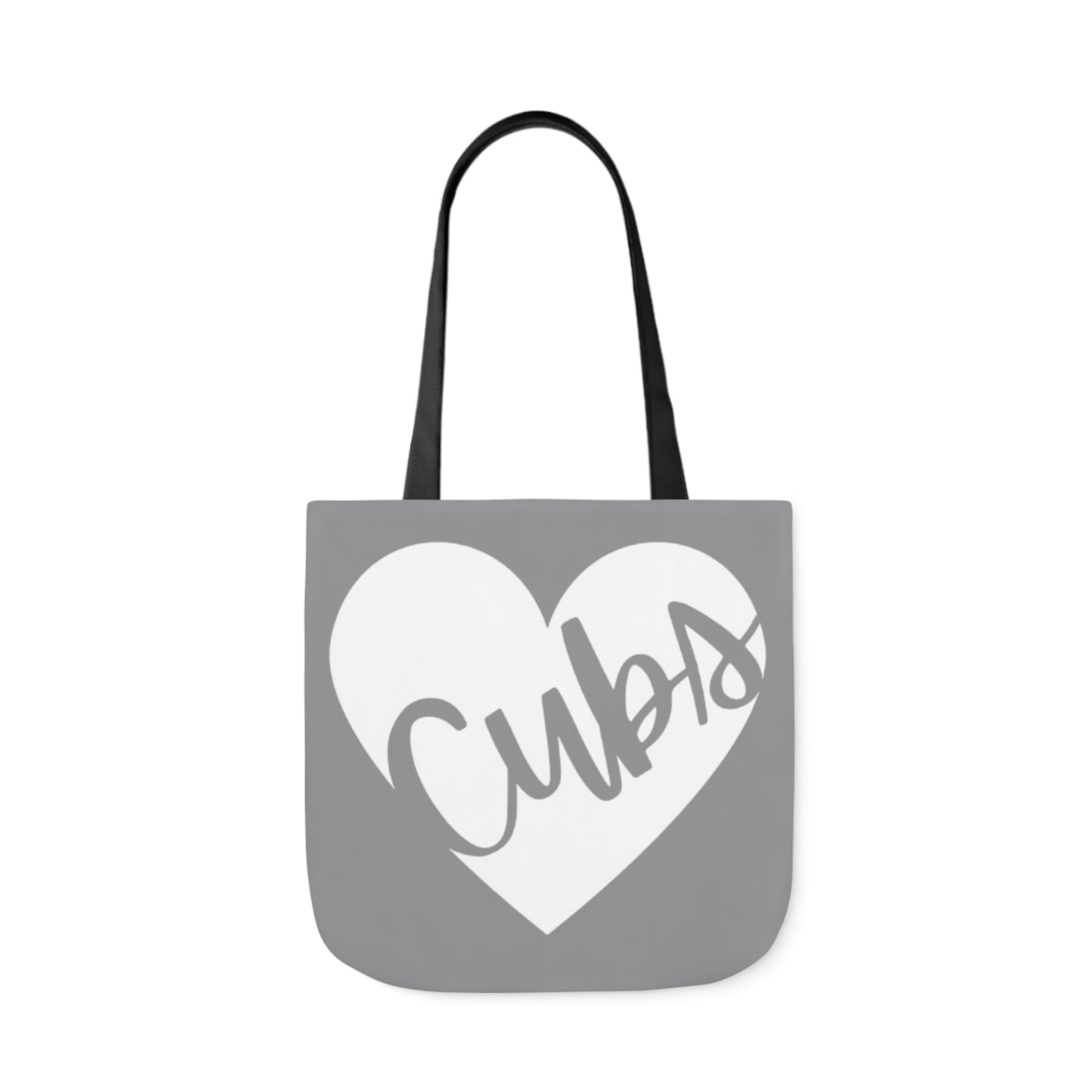 Generic Team Grey Canvas Tote Bag, 5-Color Straps - Cubs