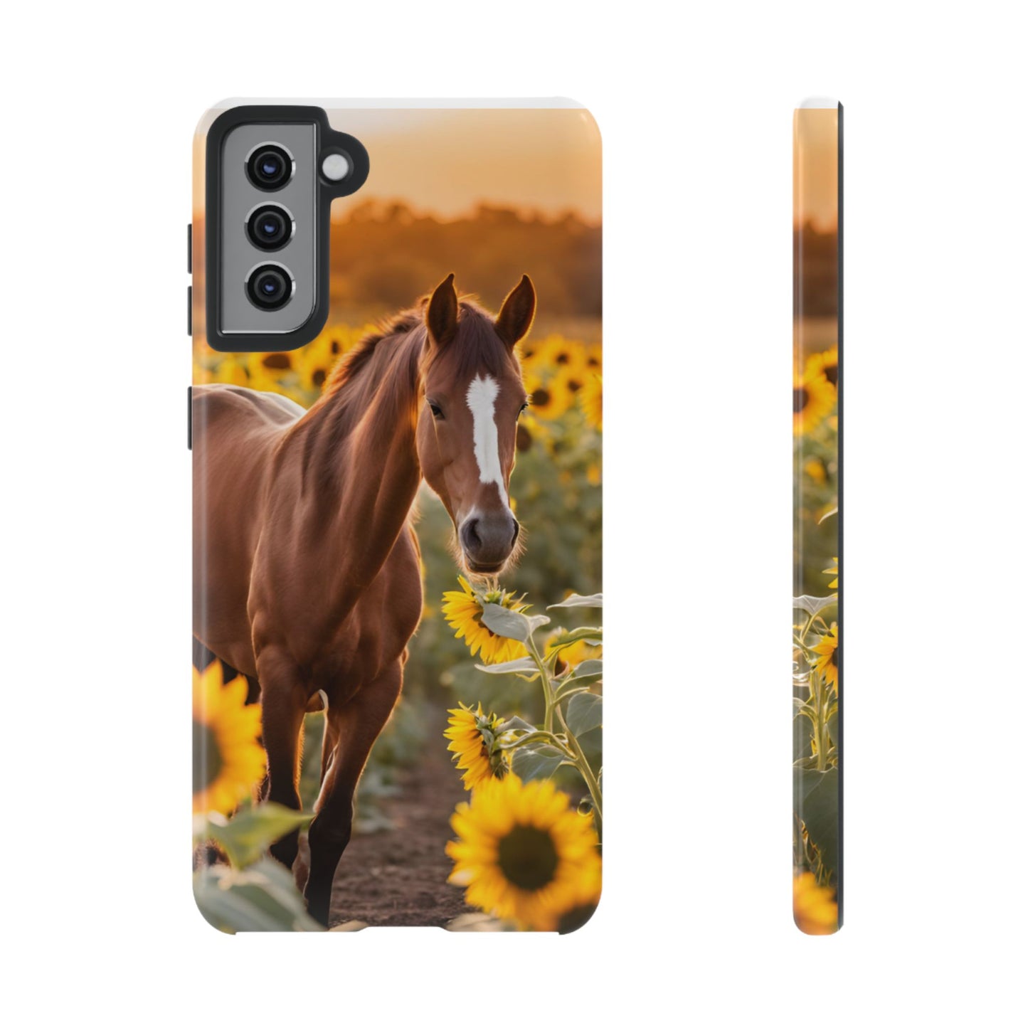 Phone Case - Tough Case - Sunflower Horse