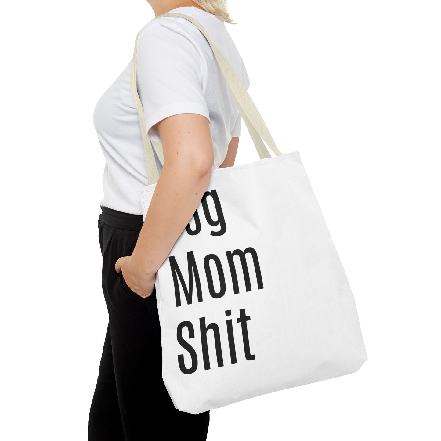 Dog Mom  Versatile Tote Bag (AOP) - White