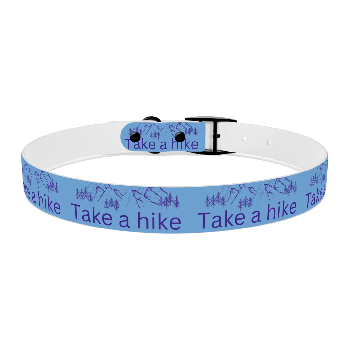 Take a Hike Dog Collar - Teal and Purple