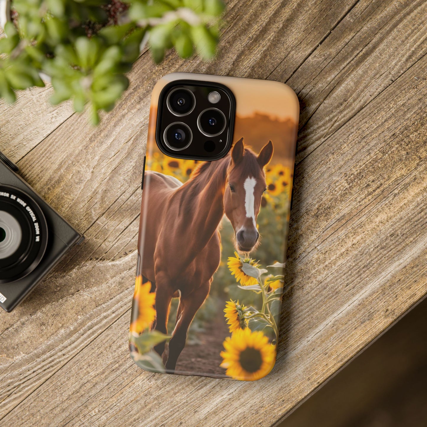 Phone Case - Tough Case - Sunflower Horse