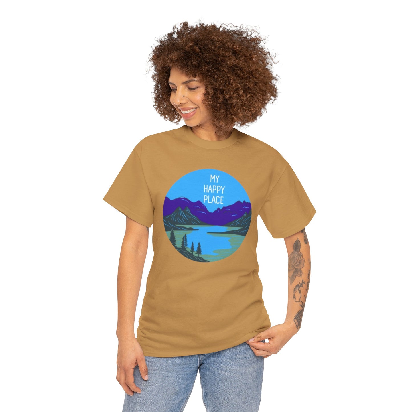 My Happy Place Adult Unisex Heavy Cotton Tee