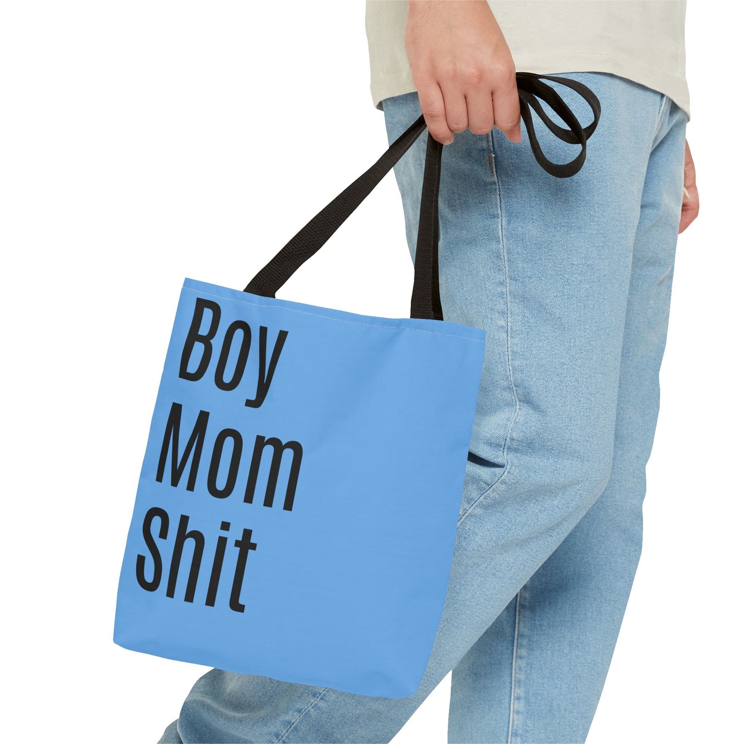 Boy Mom  Versatile Tote Bag (AOP) - Blue