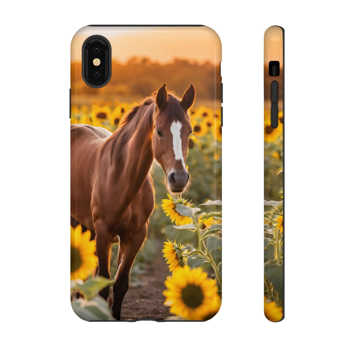 Phone Case - Tough Case - Sunflower Horse