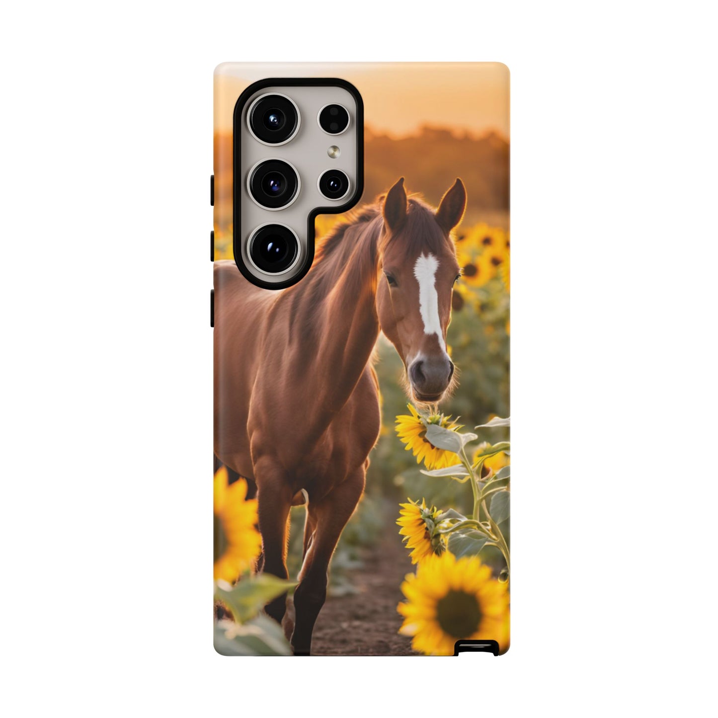 Phone Case - Tough Case - Sunflower Horse