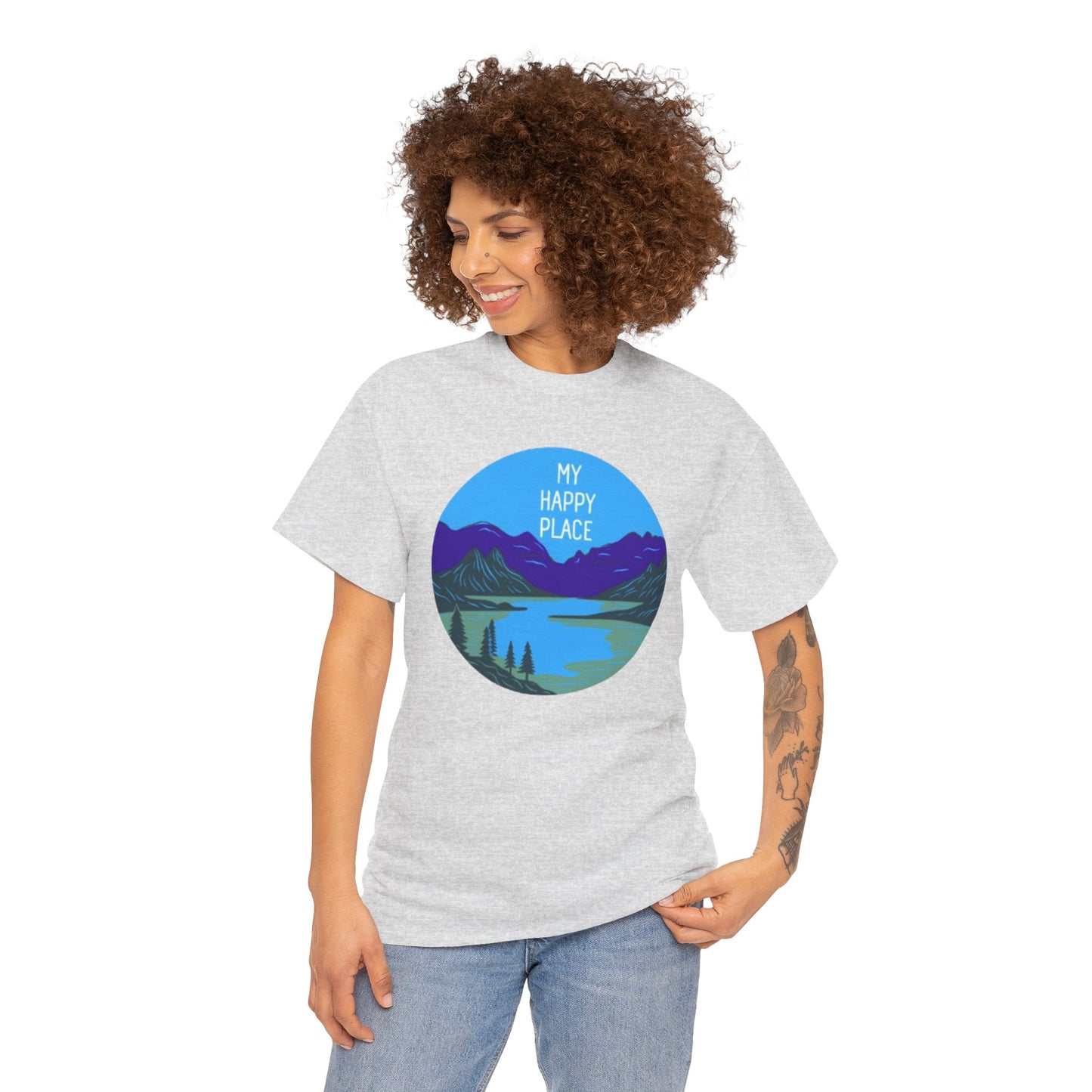 My Happy Place Adult Unisex Heavy Cotton Tee