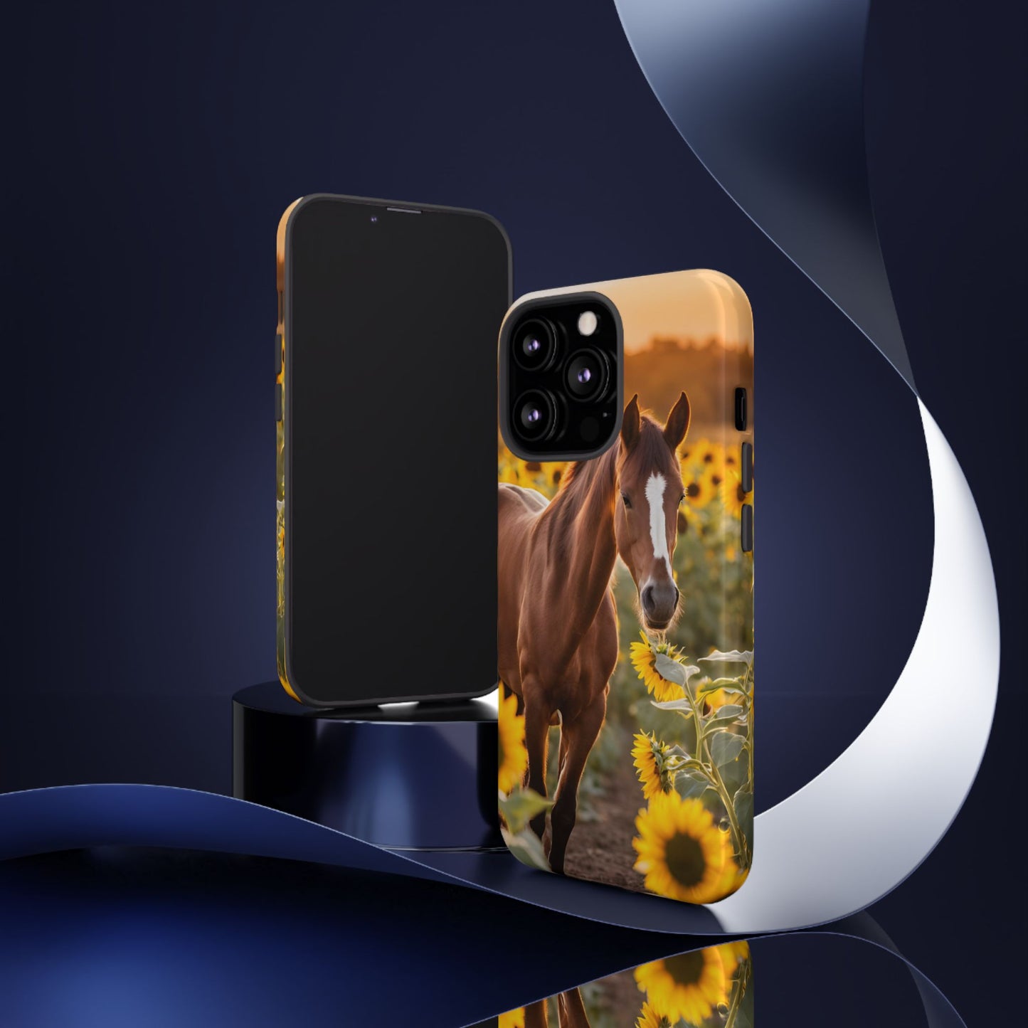 Phone Case - Tough Case - Sunflower Horse