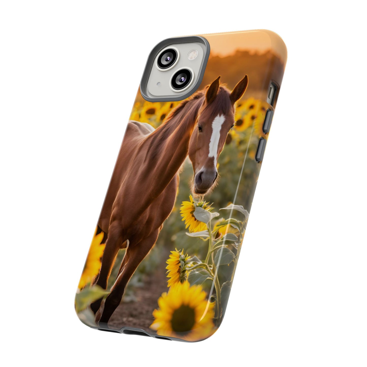 Phone Case - Tough Case - Sunflower Horse