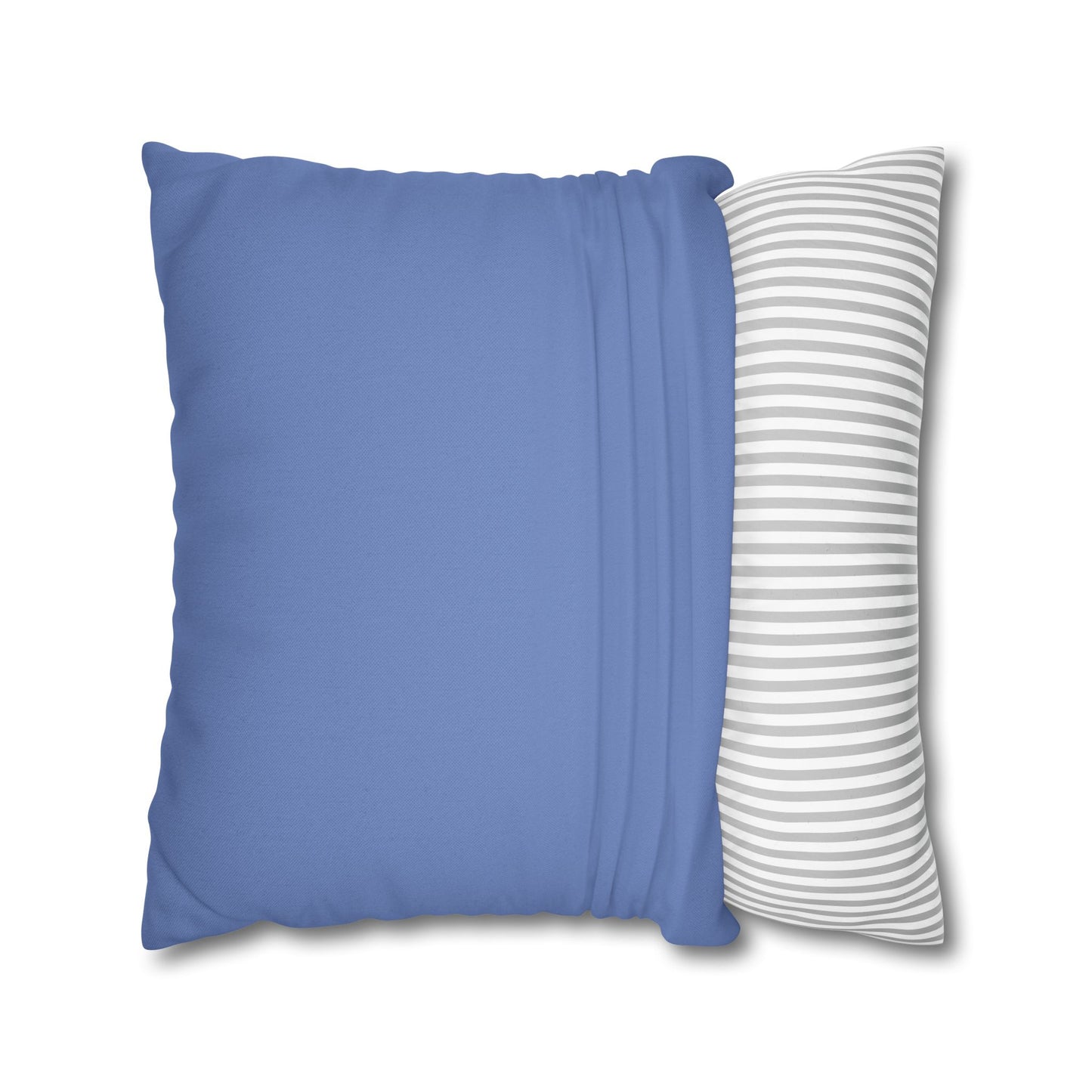 Spun Polyester Square Pillowcase - Almost Denim