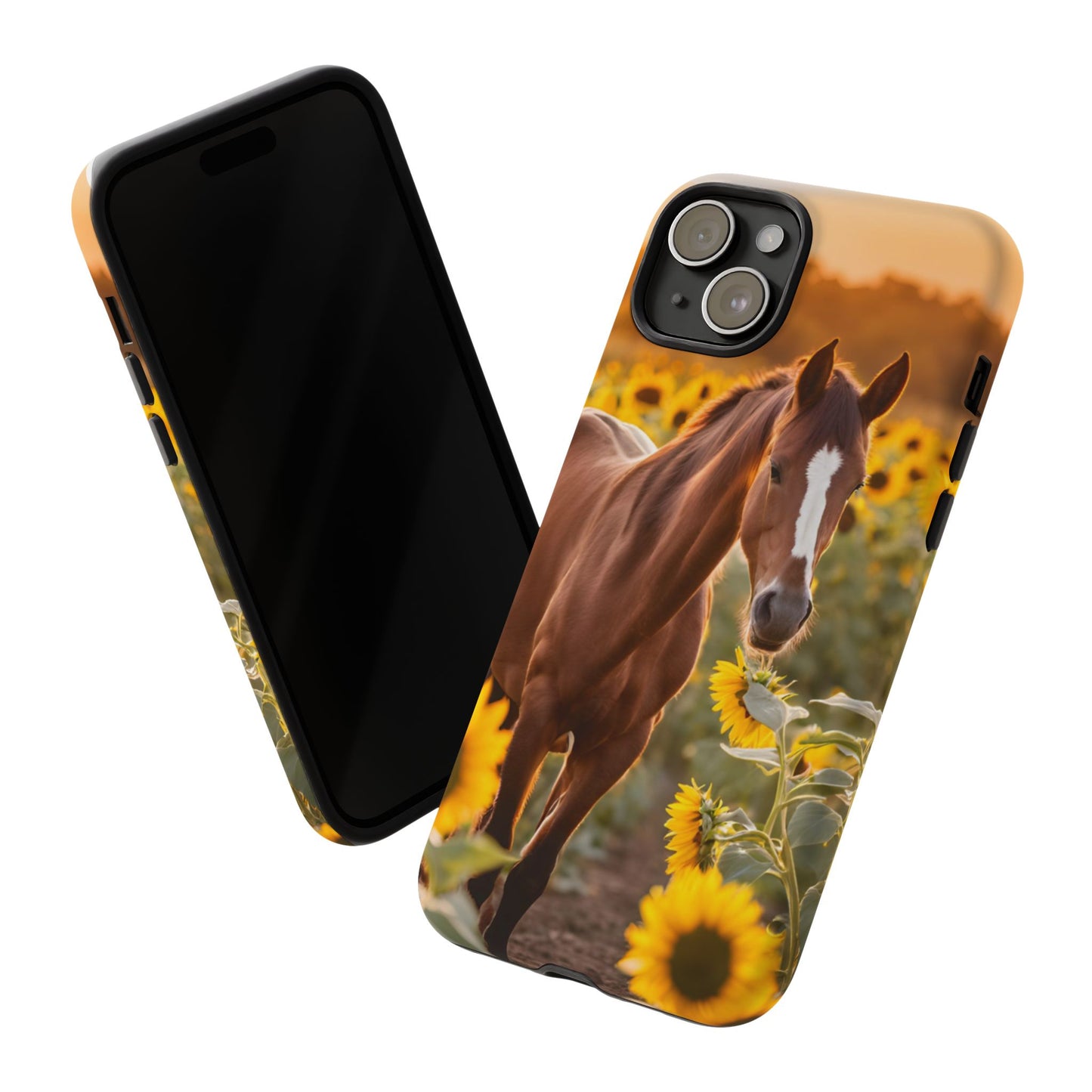 Phone Case - Tough Case - Sunflower Horse