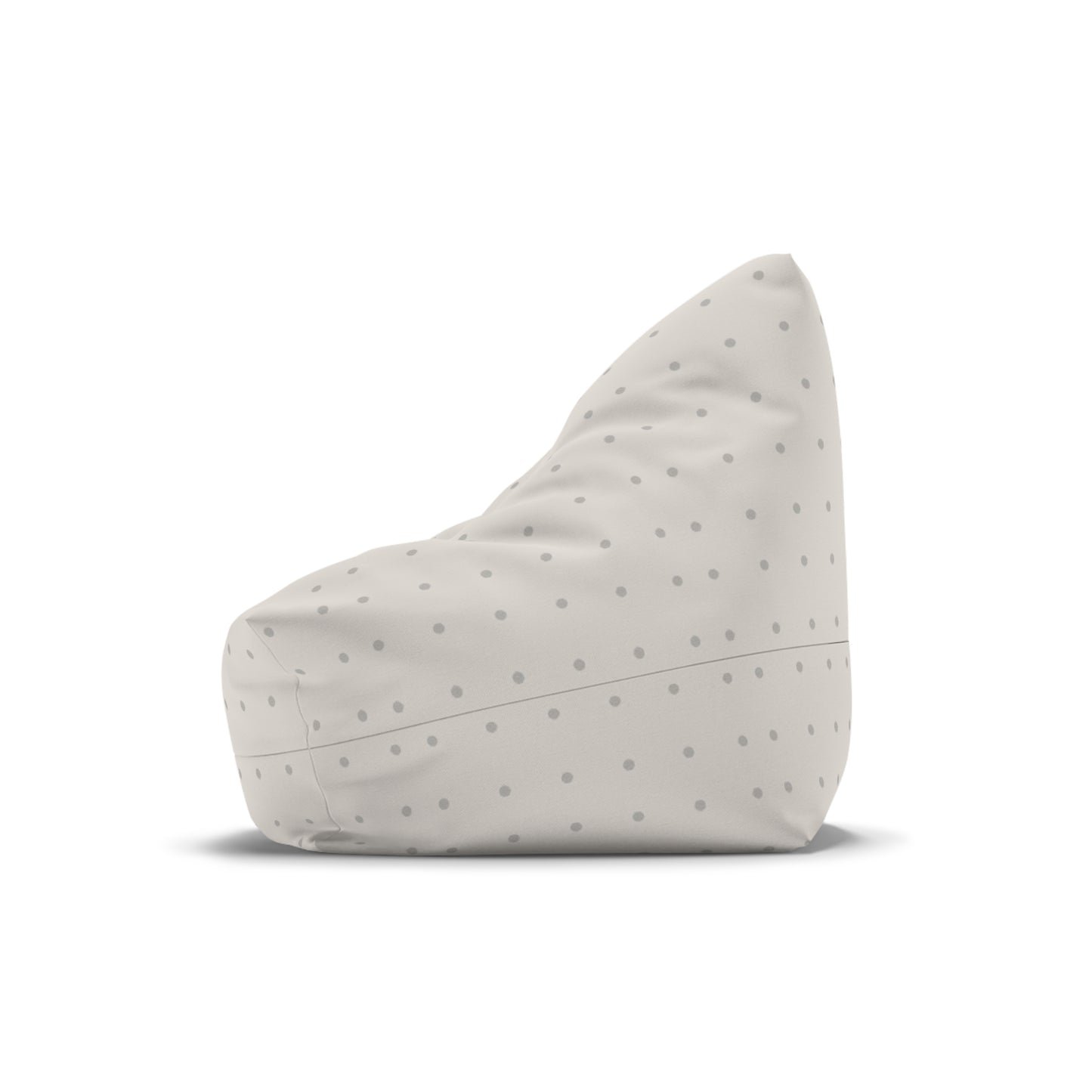Light Blush and Gray Dots Bean Bag Chair Cover