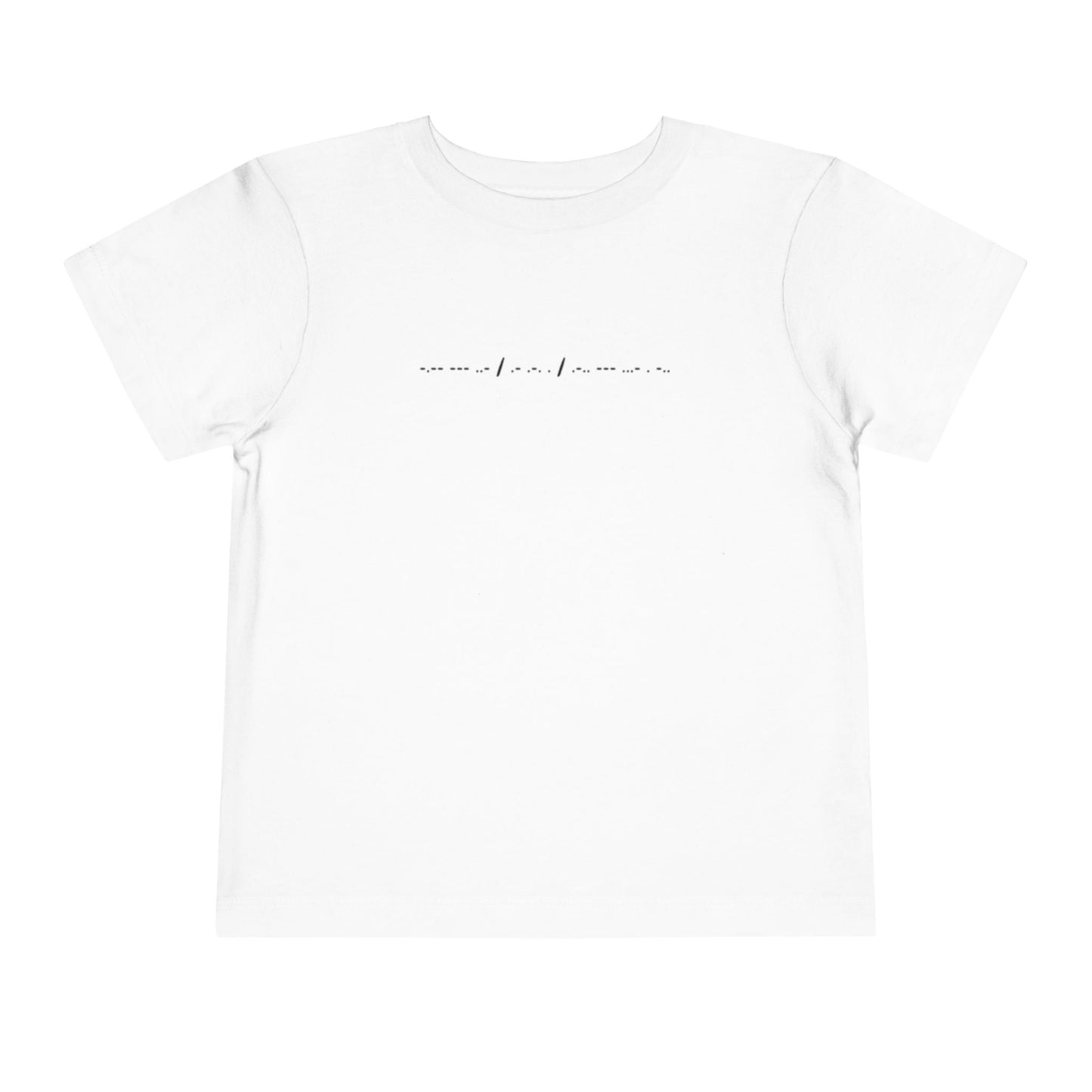 Toddler Tee - "You Are Loved" Morse Code - Short Sleeve