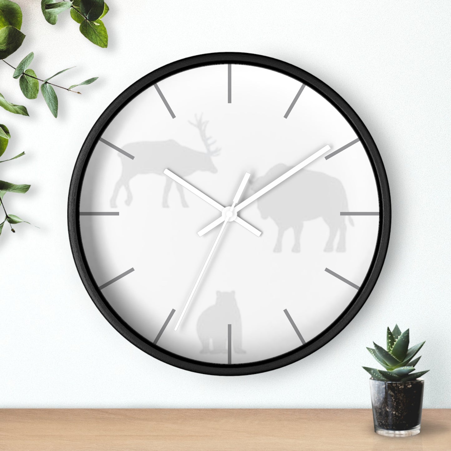 Wall Clock - Mountain Animals