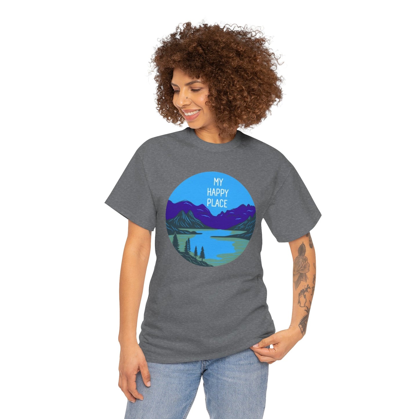 My Happy Place Adult Unisex Heavy Cotton Tee