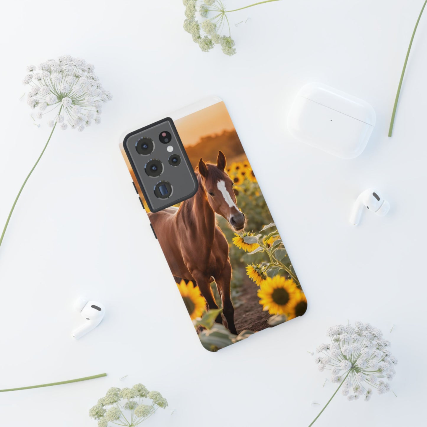 Phone Case - Tough Case - Sunflower Horse