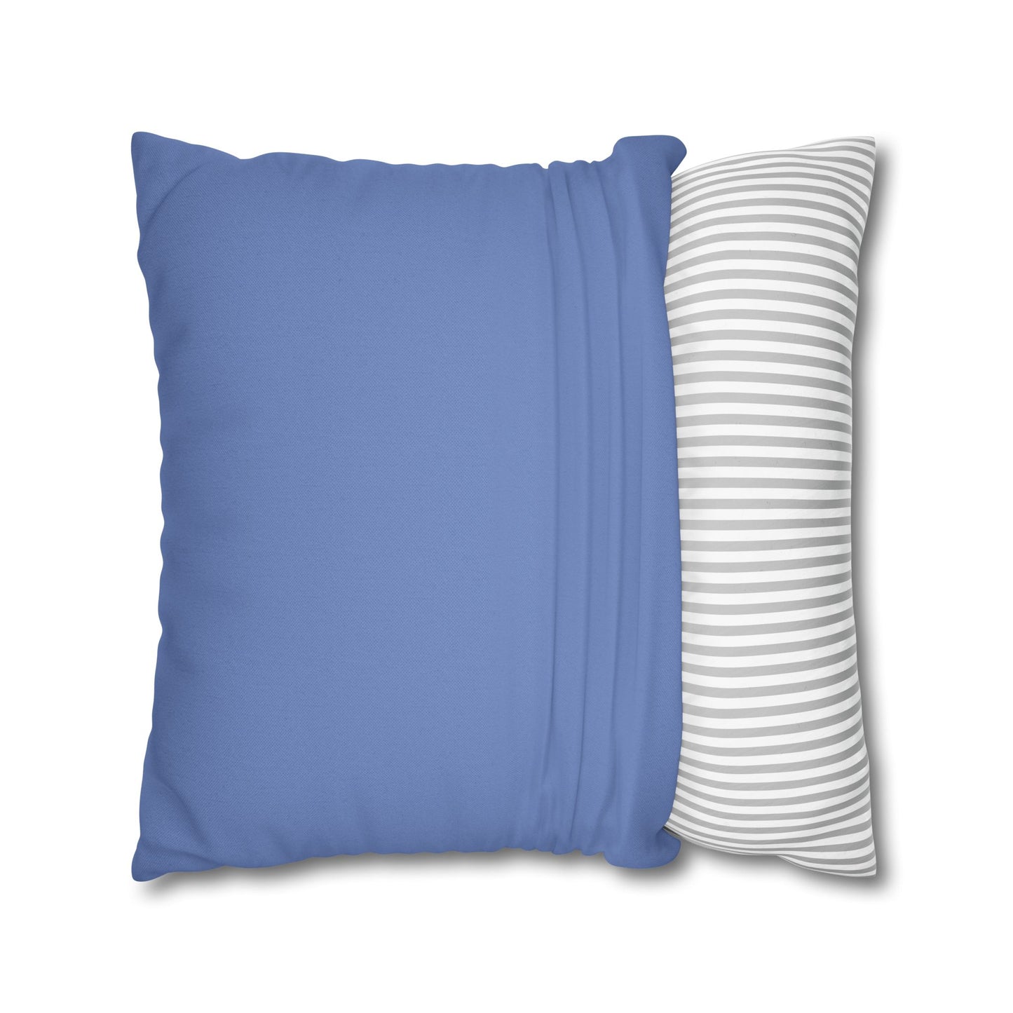 Spun Polyester Square Pillowcase - Almost Denim