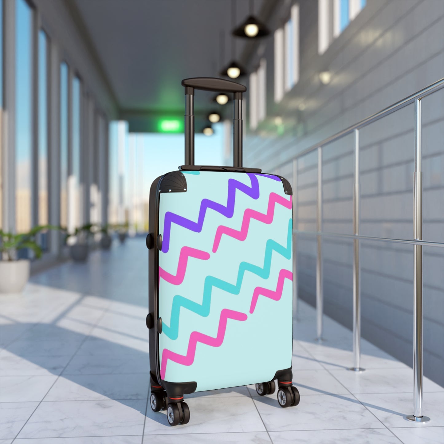 Luggage - 90's Inspired Mix & Match Suitcase - Mint Gettin' Ziggy