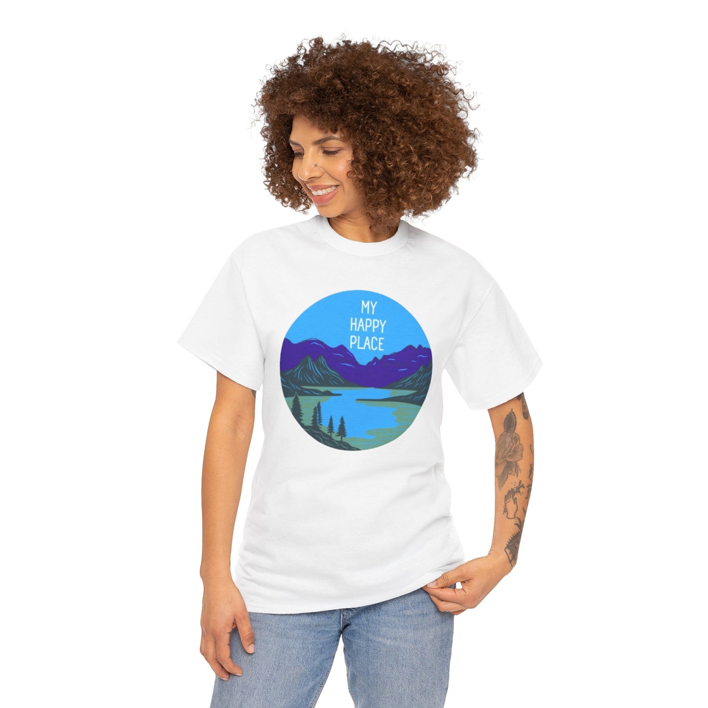 My Happy Place Adult Unisex Heavy Cotton Tee