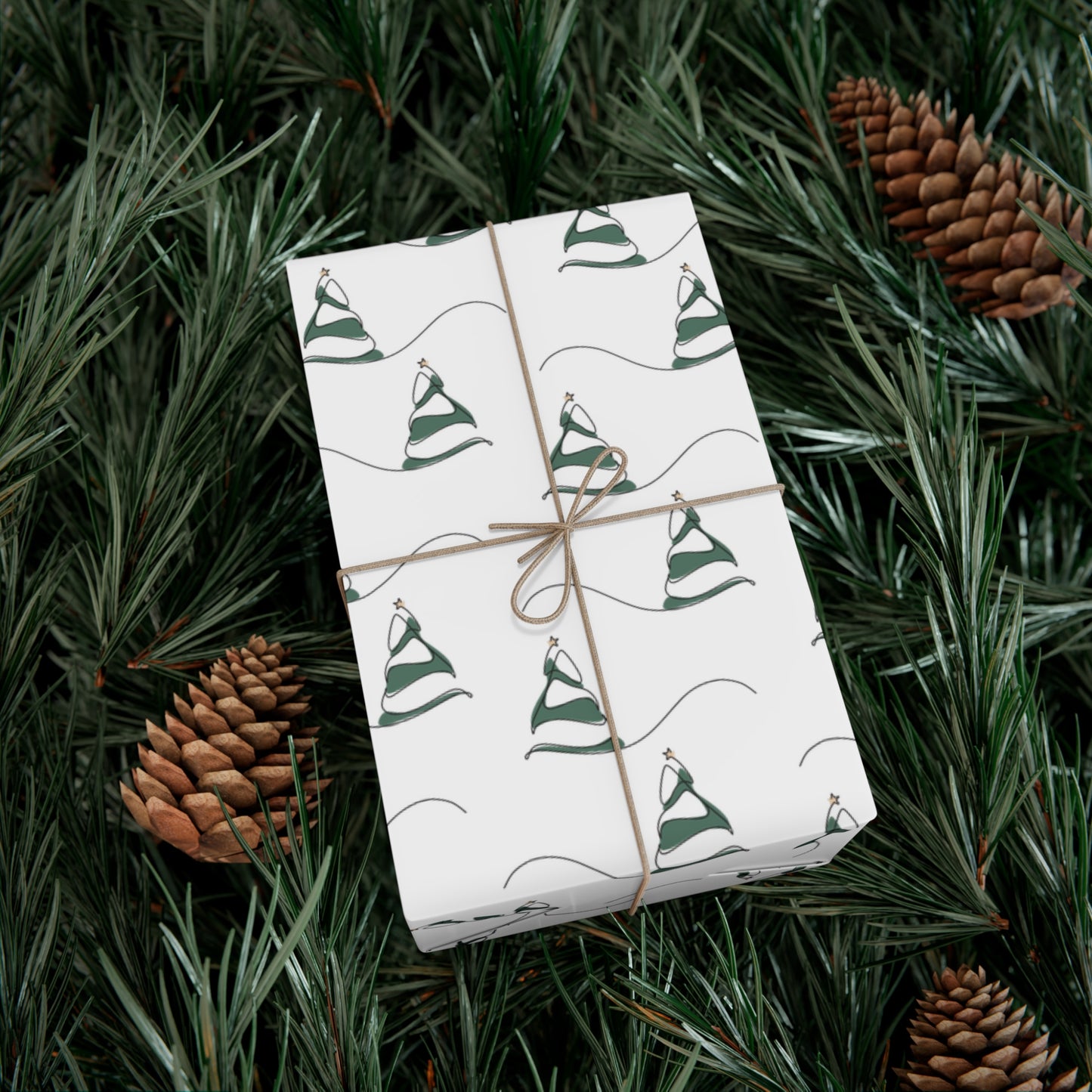 Gift Wrap Papers - Snow Hill Trees