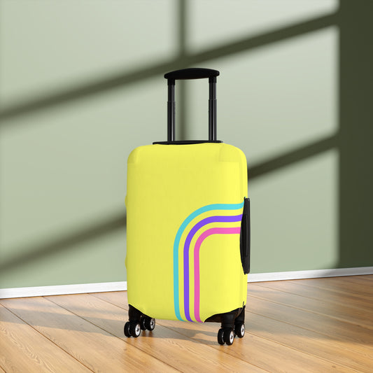 90's Inspired Luggage Cover - Banana Multicolor