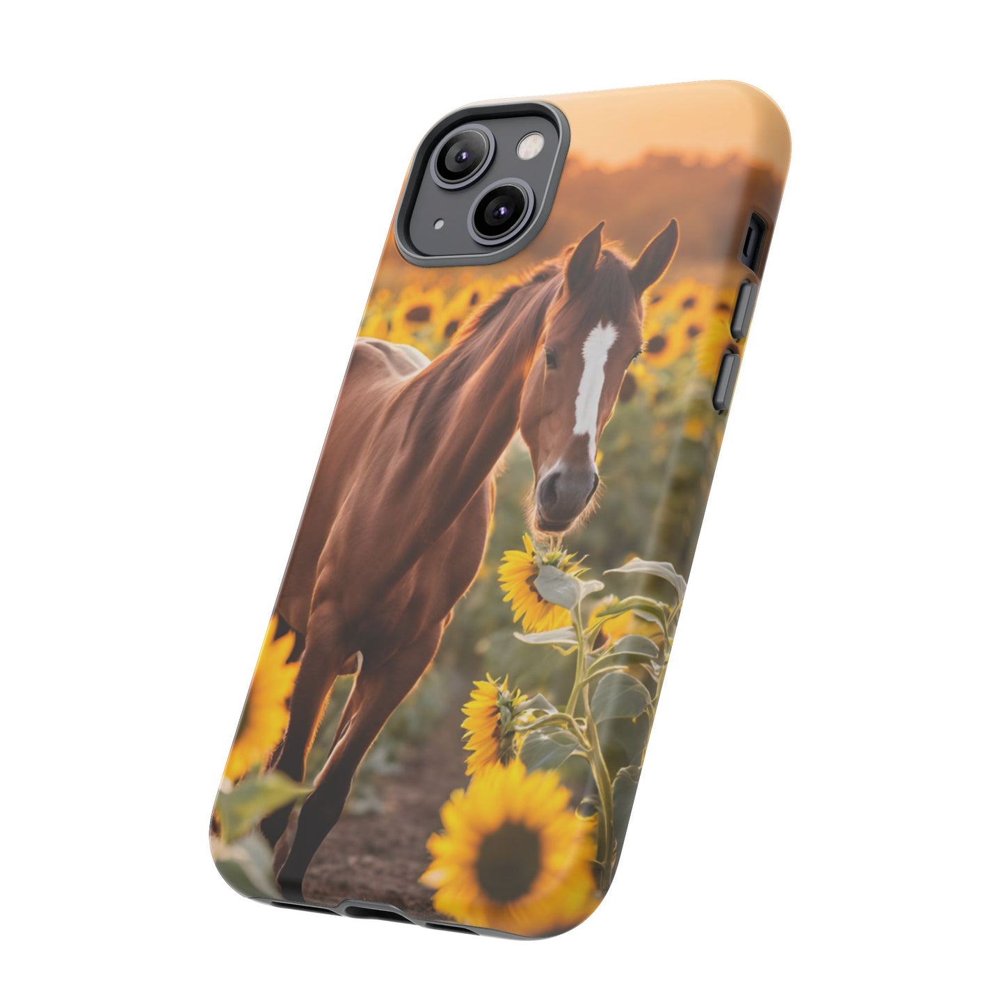 Phone Case - Tough Case - Sunflower Horse