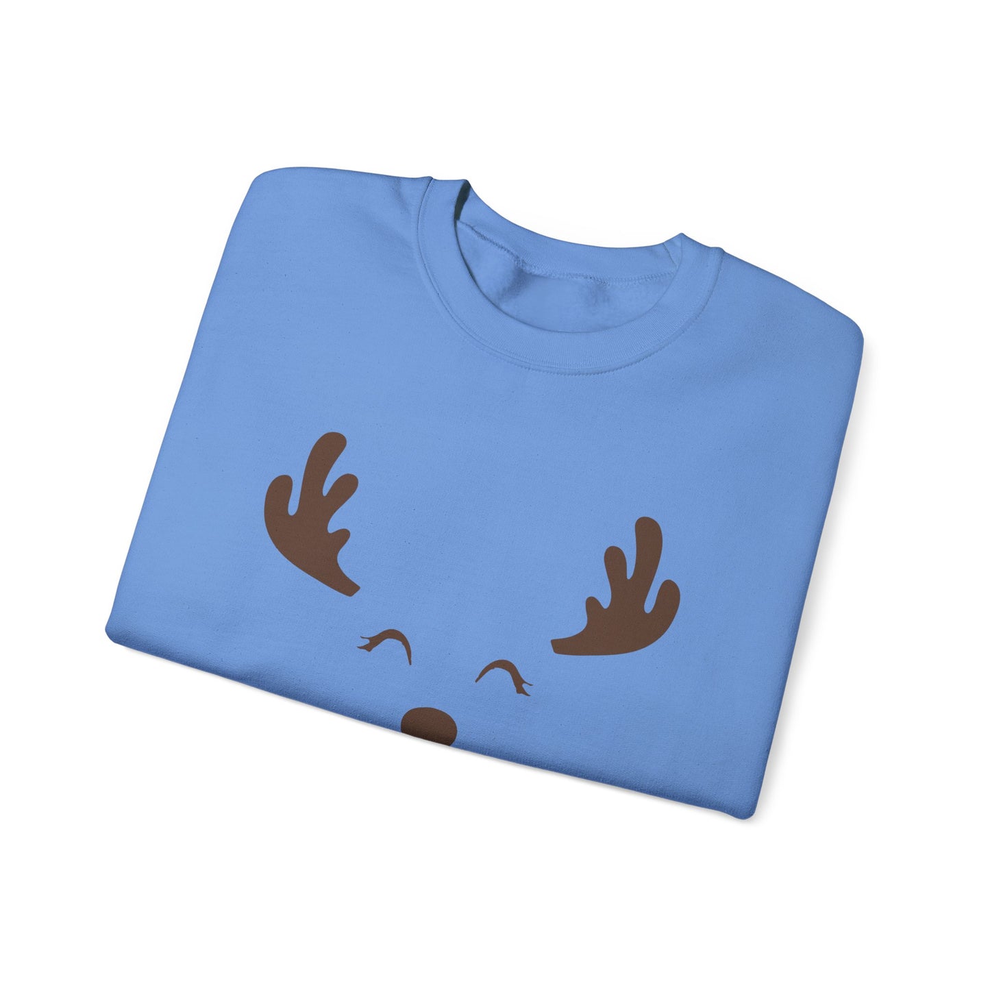 Festive Adult Unisex Reindeer Crewneck Sweatshirt