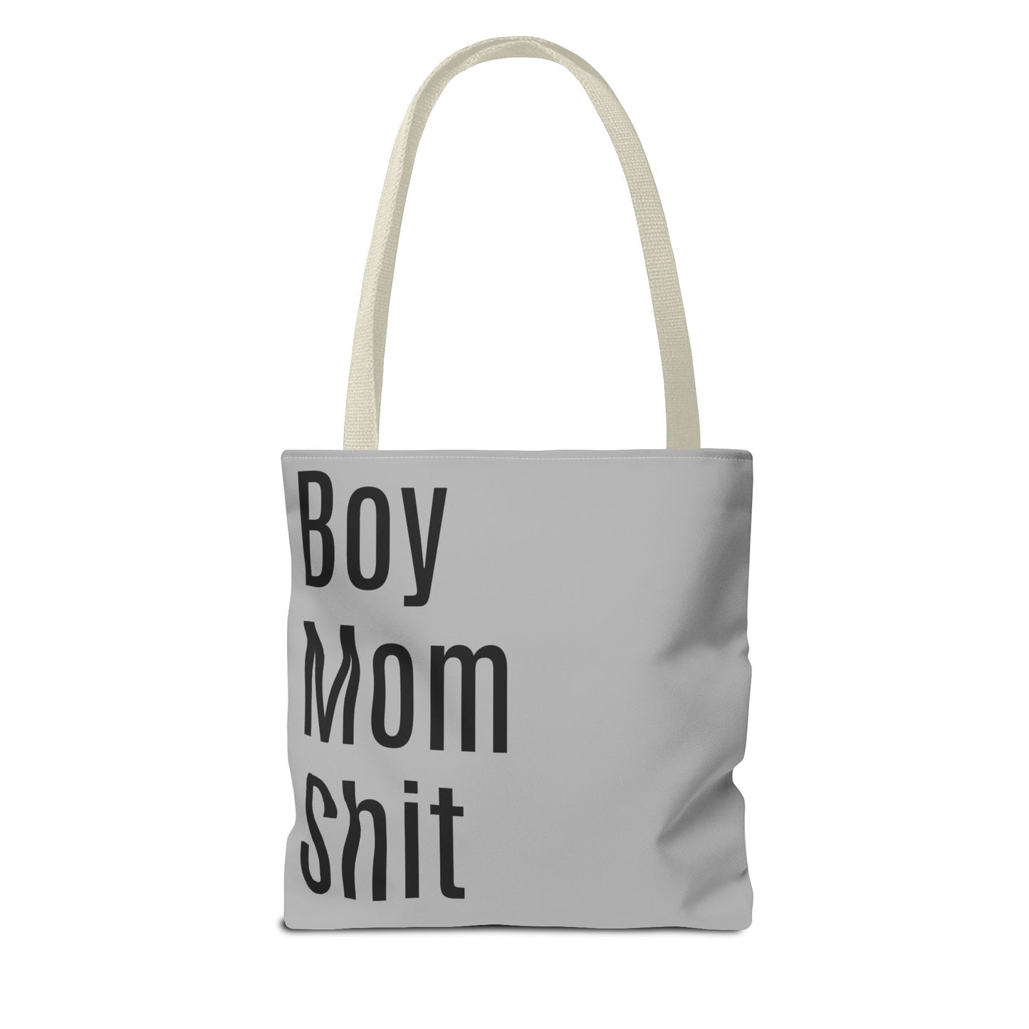 Boy Mom Shit Versatile Tote Bag (AOP) - Lt Gray