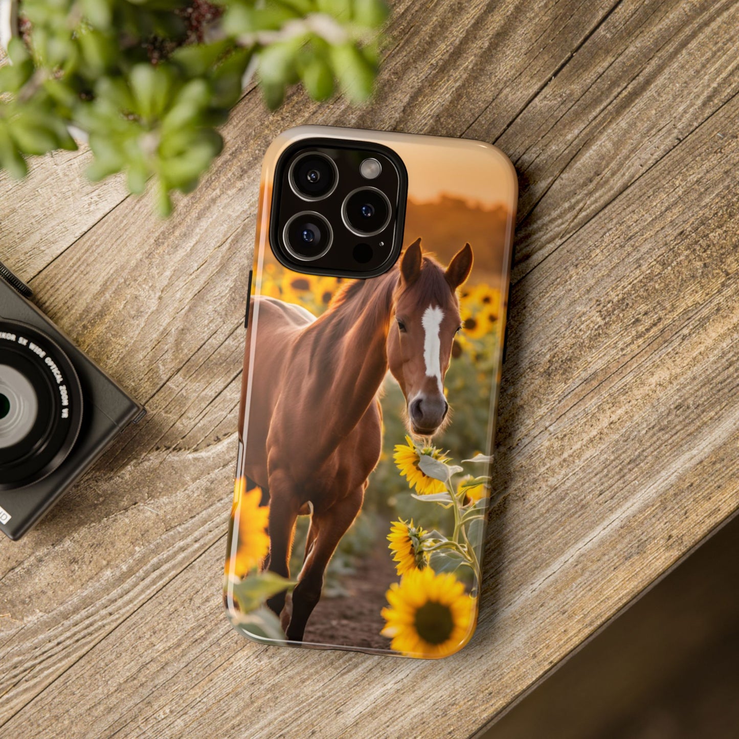 Phone Case - Tough Case - Sunflower Horse