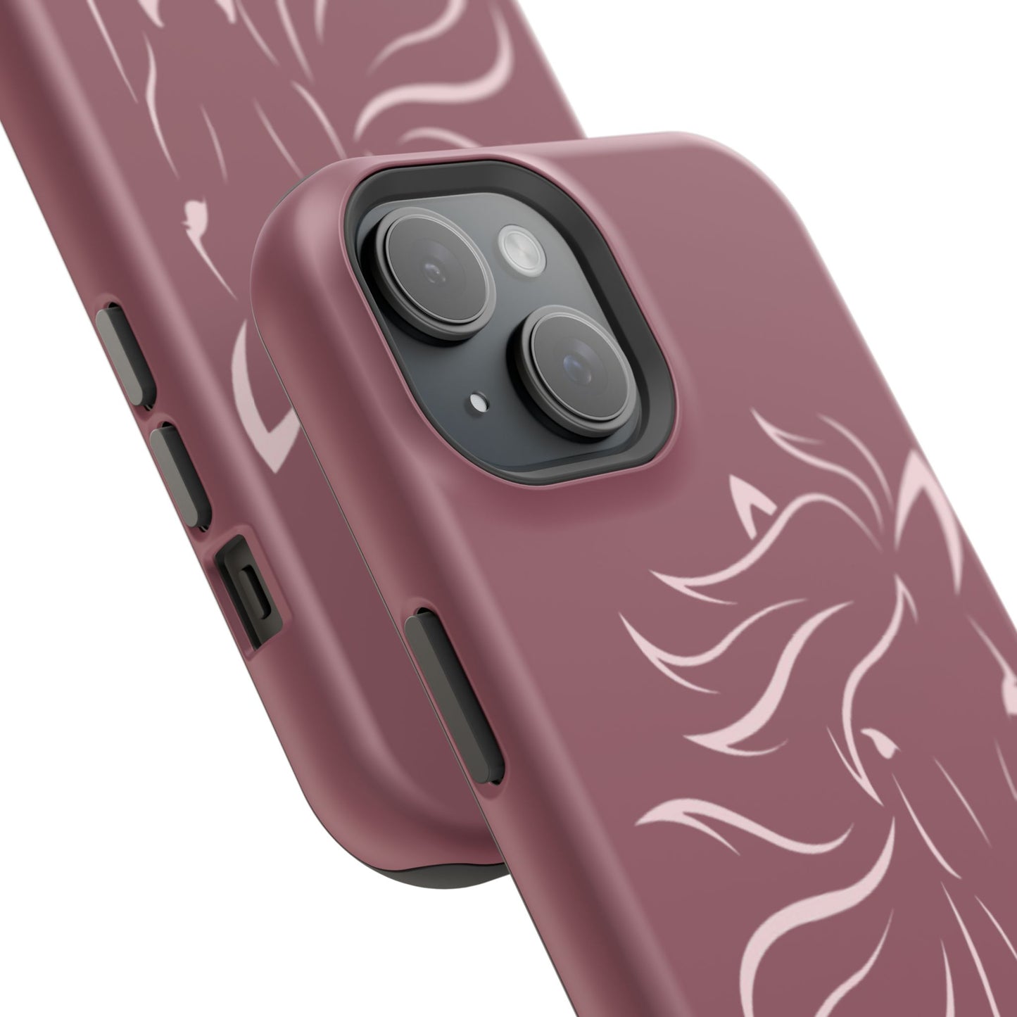 Phone - Magnetic Tough Cases - Pink Horse Outline