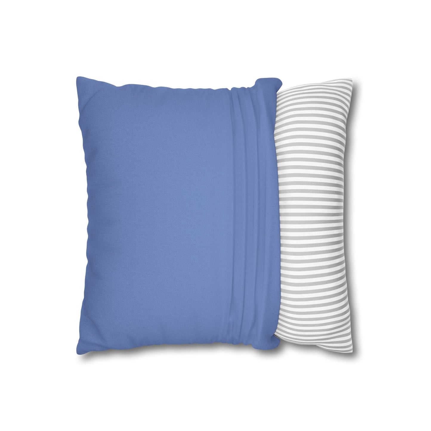 Spun Polyester Square Pillowcase - Almost Denim