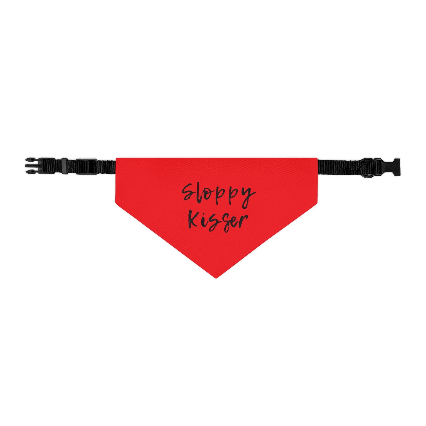 Pet Bandana Collar Fire Engine Red - Sloppy Kisser