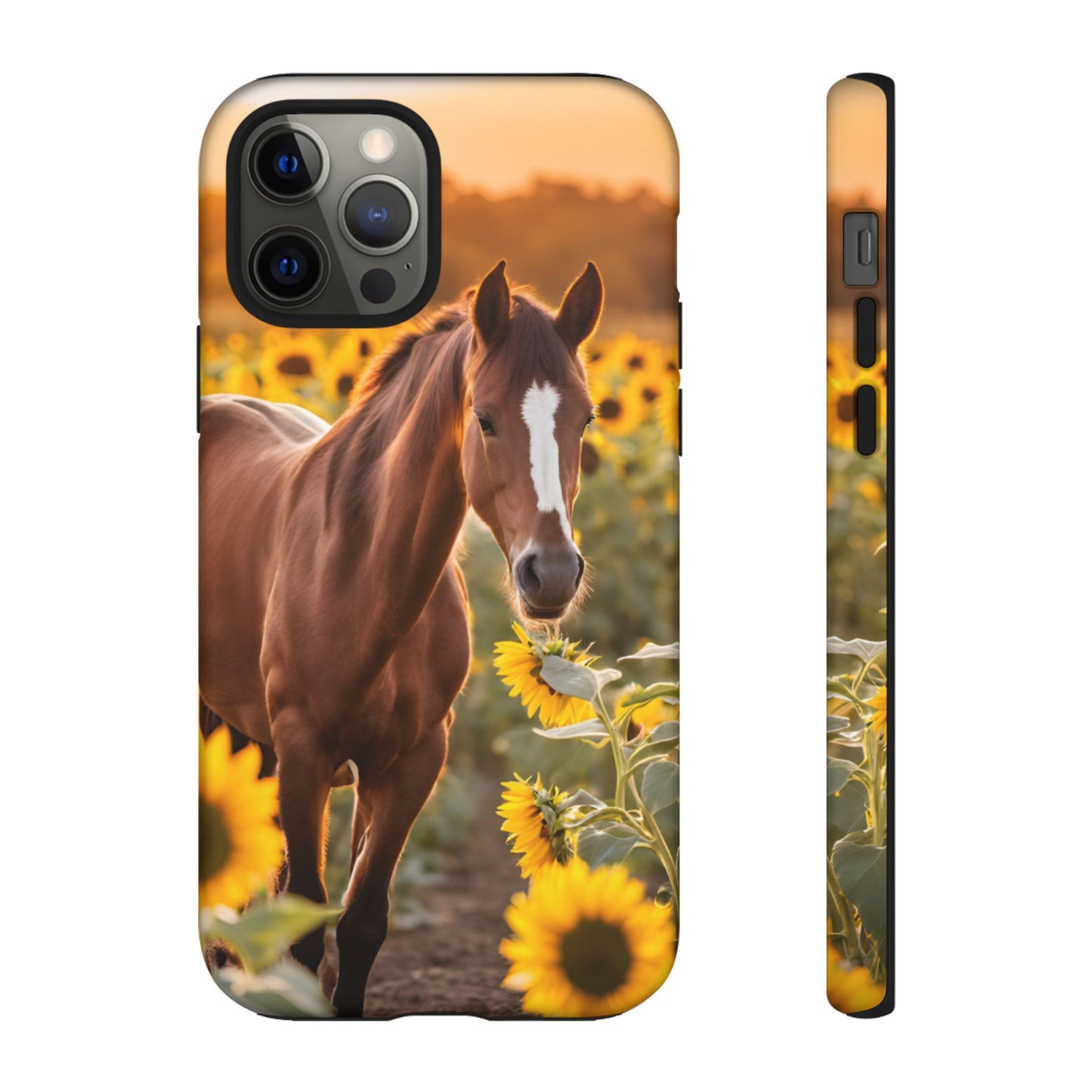 Phone Case - Tough Case - Sunflower Horse