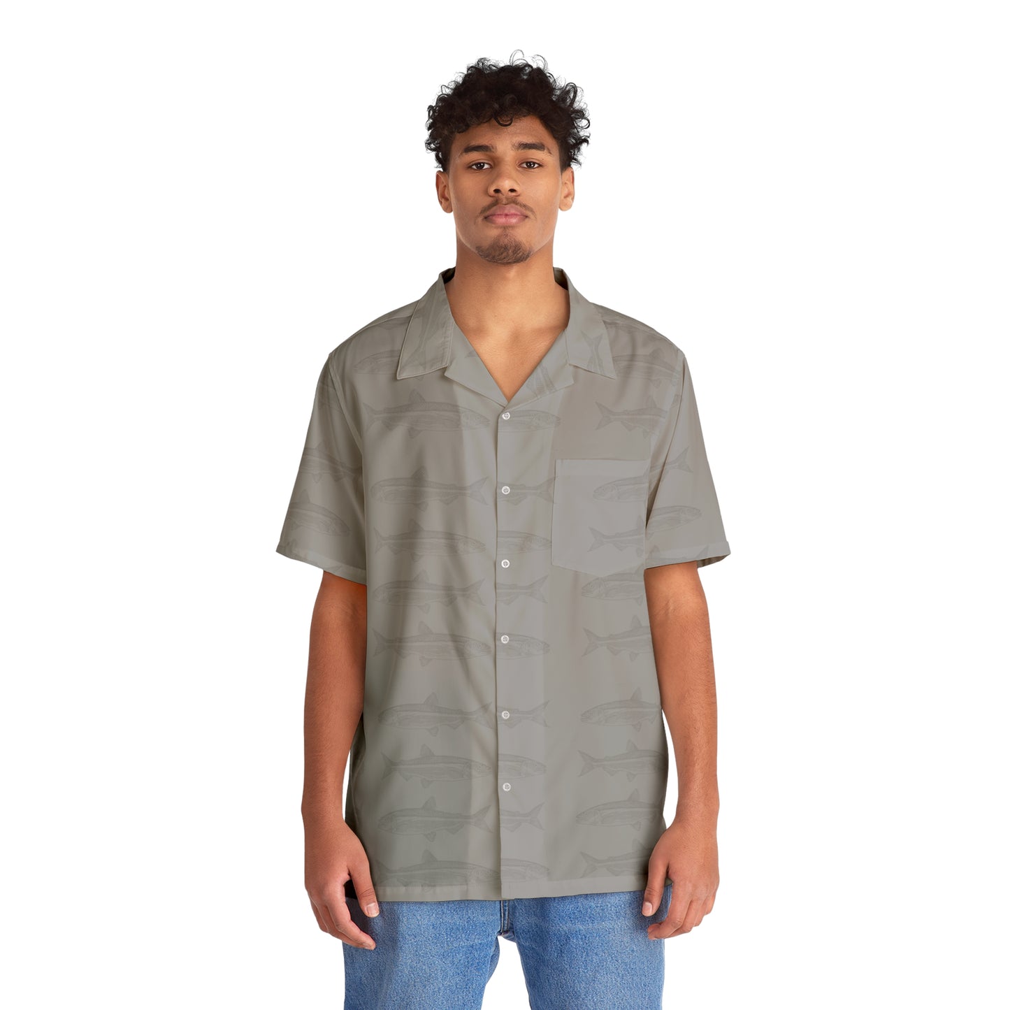 Men's Collared Shirt (AOP) - Trout