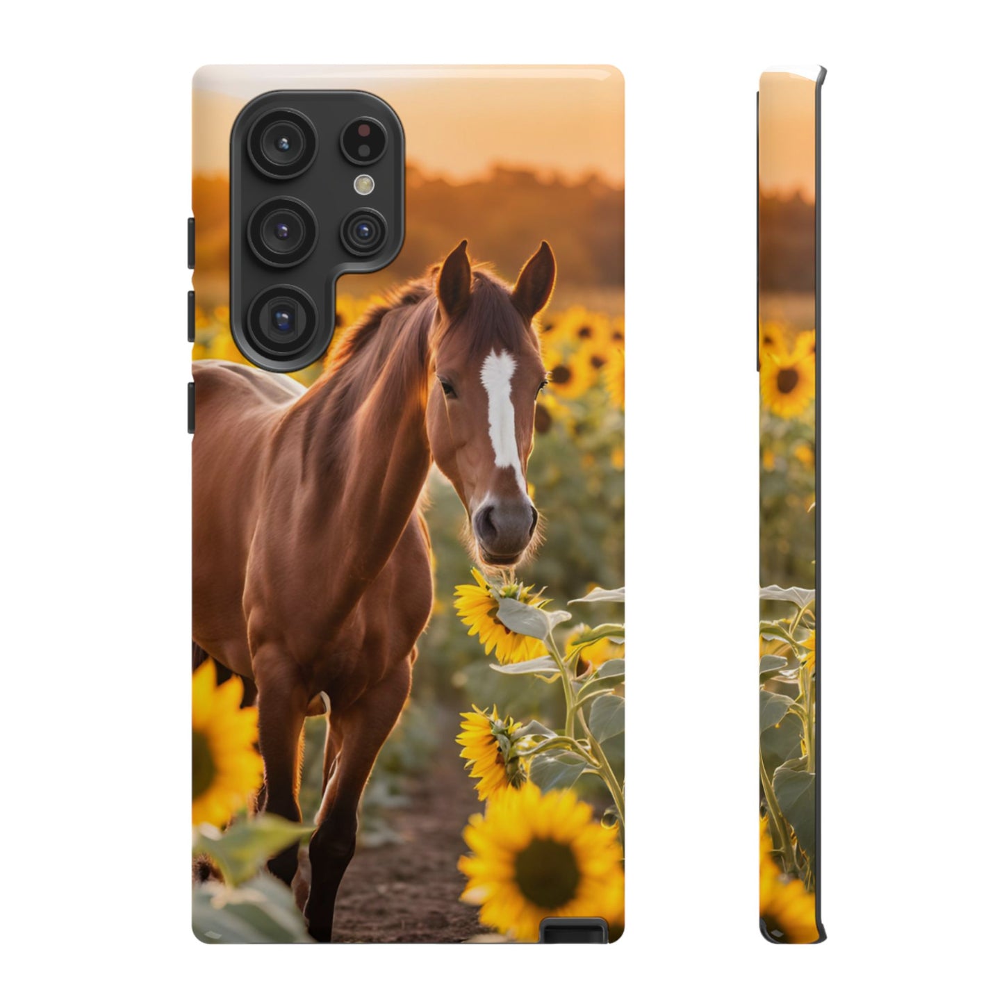 Phone Case - Tough Case - Sunflower Horse