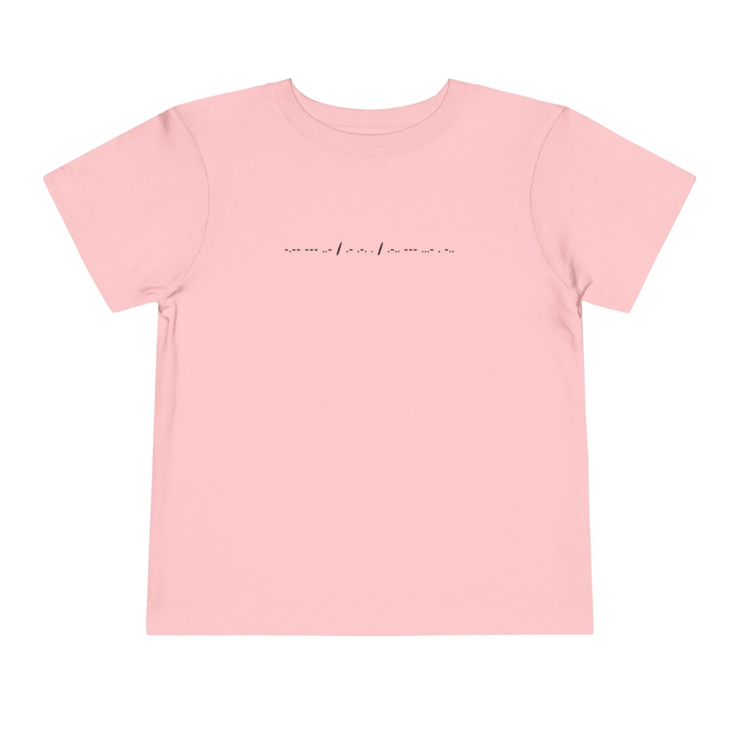 Toddler Tee - "You Are Loved" Morse Code - Short Sleeve